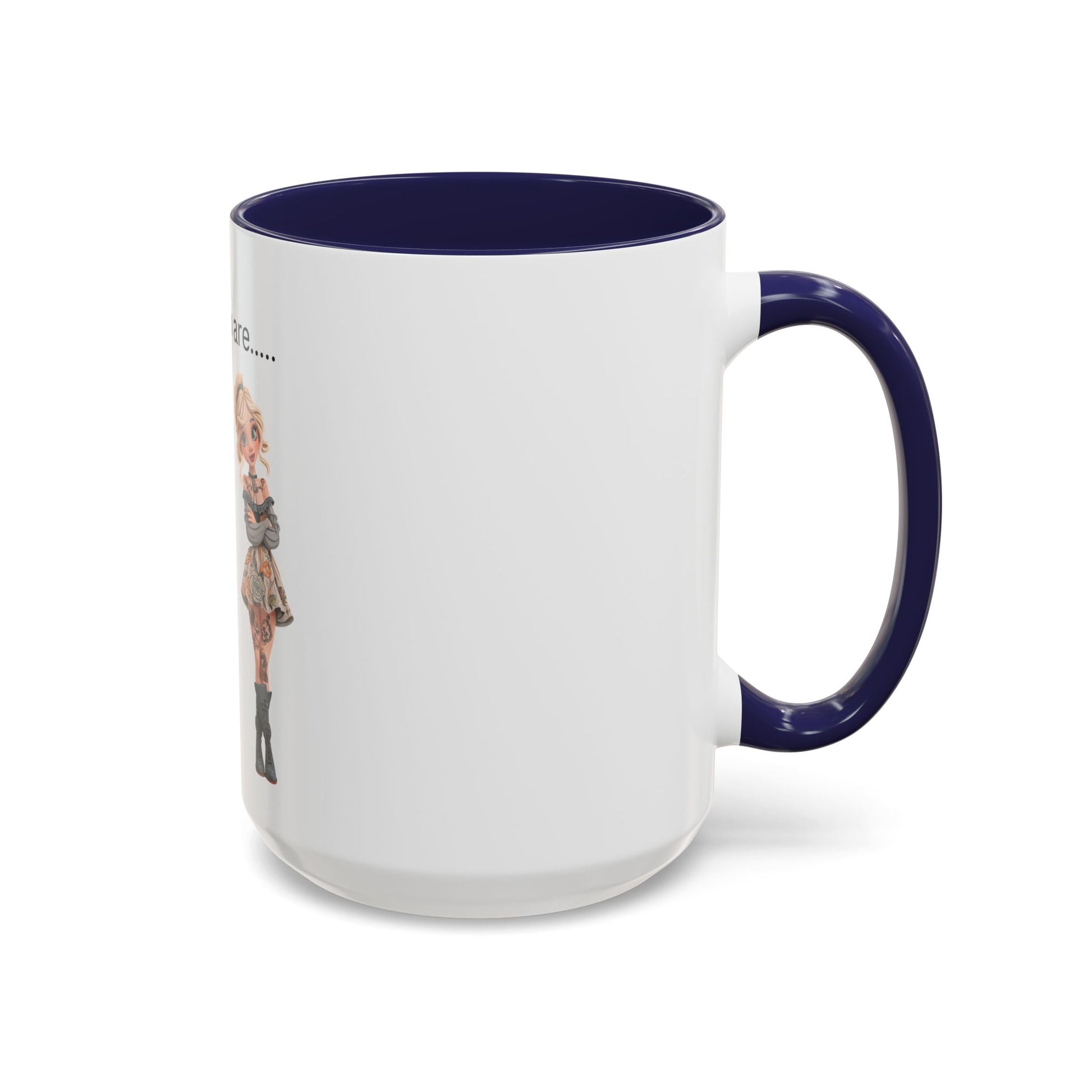 Funny IDGAF Mug, Sarcastic Coffee Cup, Design on (Front) Novelty Gift for Friends, Coworkers, 11oz, 15oz Printify
