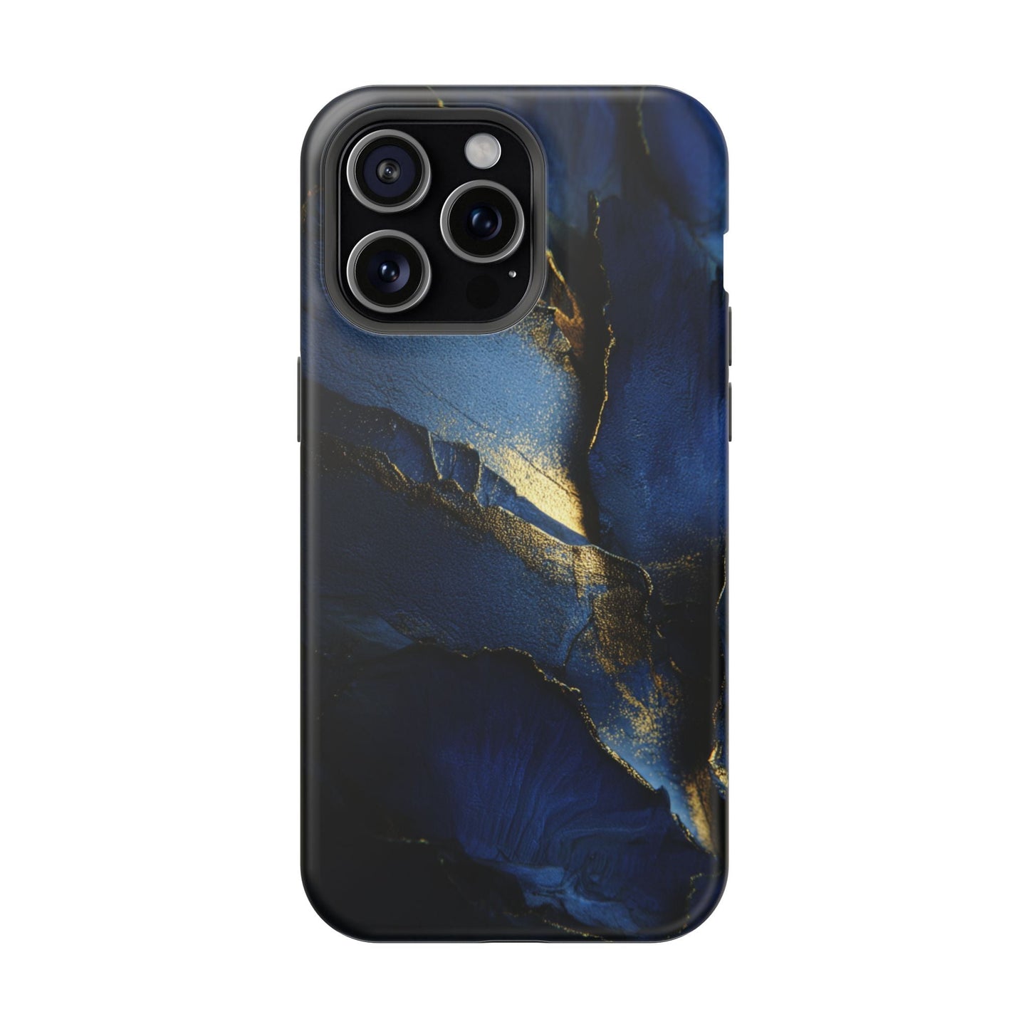 Phone Case - Blue and Gold 8k HD Design - Magnetic Tough Cases Printify