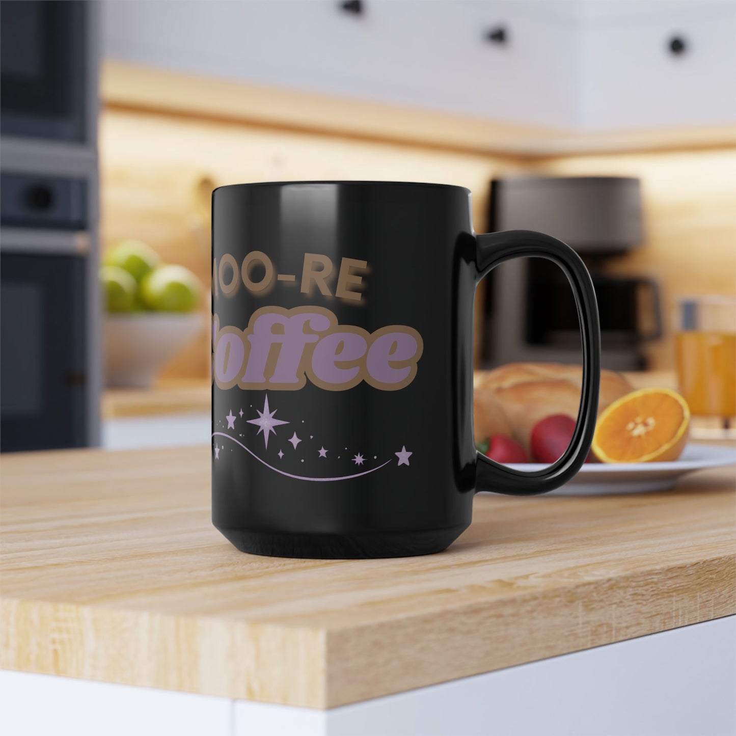 Highland Cow Coffee Mug Moo Re Coffee Black Glossy Cup 11oz and 15oz