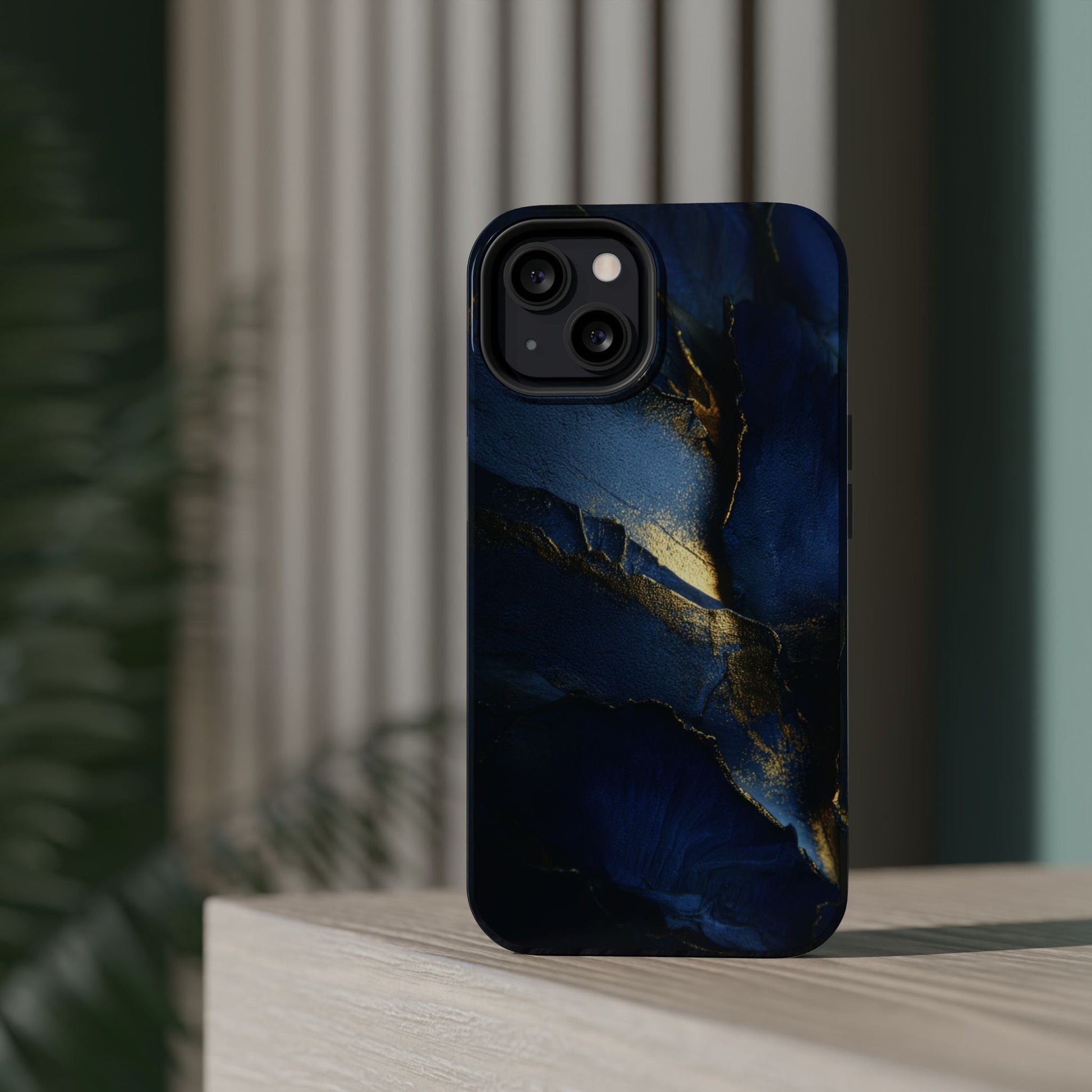 Phone Case - Blue and Gold 8k HD Design - Magnetic Tough Cases Printify