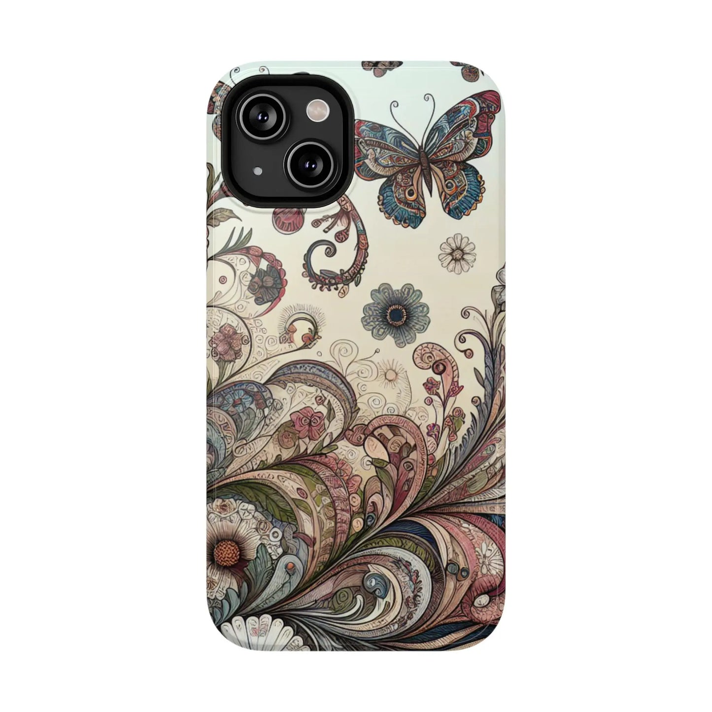 Phone Cases Whimsical Butterflies and Sunflowers Design Printify