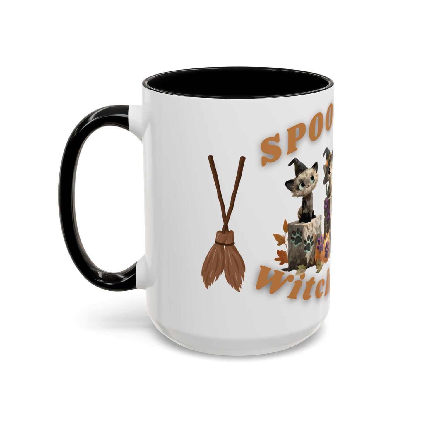 Spooky Black Cat Coffee Mug, Halloween Mug, Fall Decor, Cat Lover Gift, Witchy Paws, Seasonal Mugs