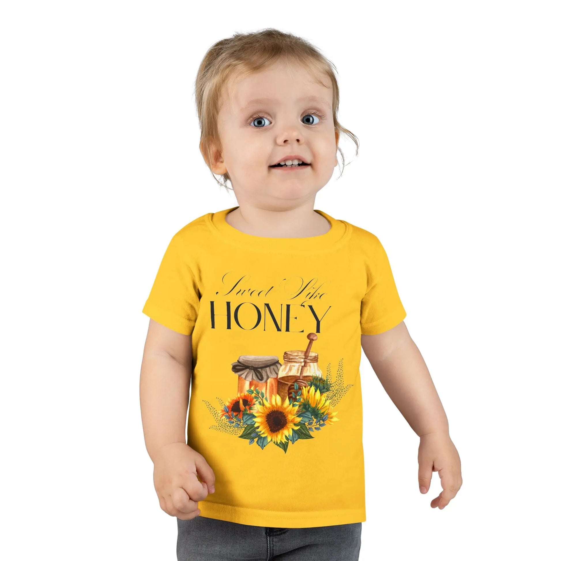 Sweet Like Honey Toddler T-Shirt, Cute Kids Apparel, Gift for Birthdays, Summer Outings, Family Gatherings, Playtime Printify