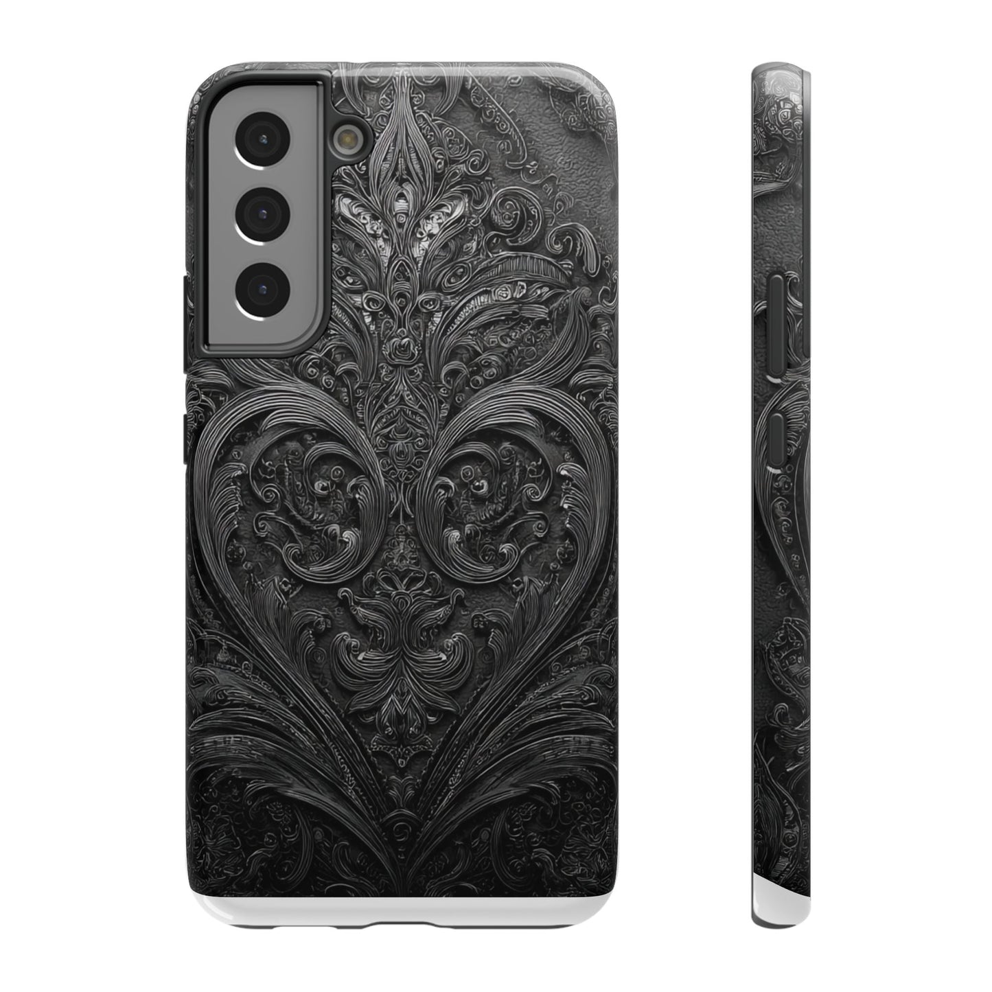 Phone Cases - Elegant Vintage Black Lace Design Printify