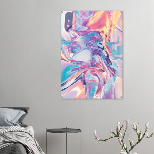 Luminous Currents acrylic paint 28x40 | Unique Everyday Designz Home, Gifts & Apparel A Lid for Every Pot ~Everyday Designz~