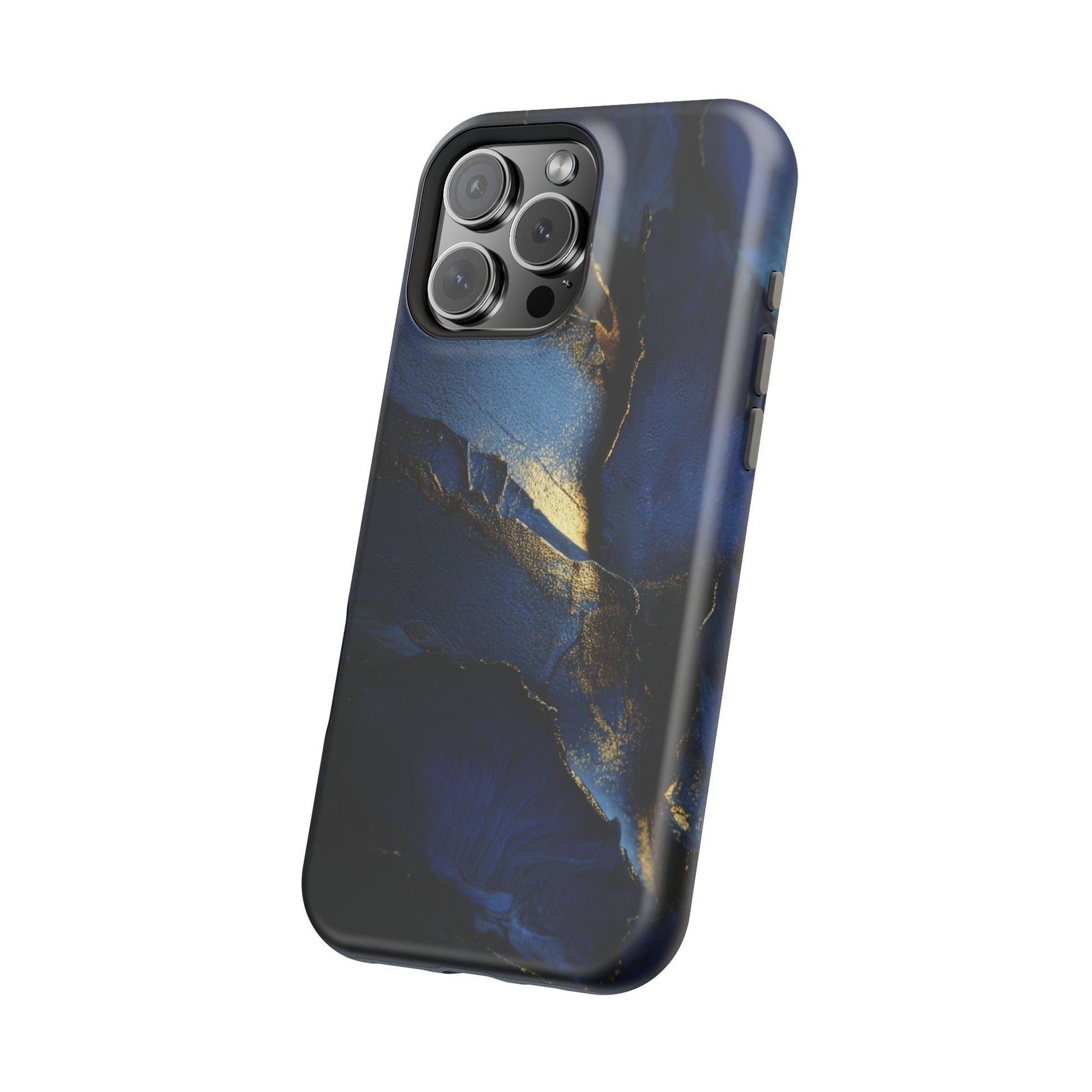 Phone Case - Blue and Gold 8k HD Design - Magnetic Tough Cases Printify