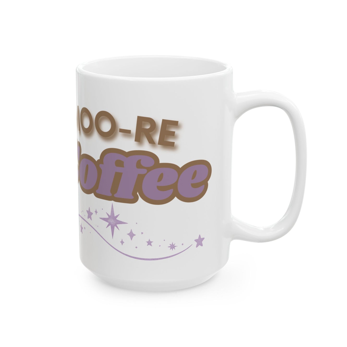 Highland Cow Coffee Mug Moo Re Coffee White Glossy Cup 11oz and 15oz