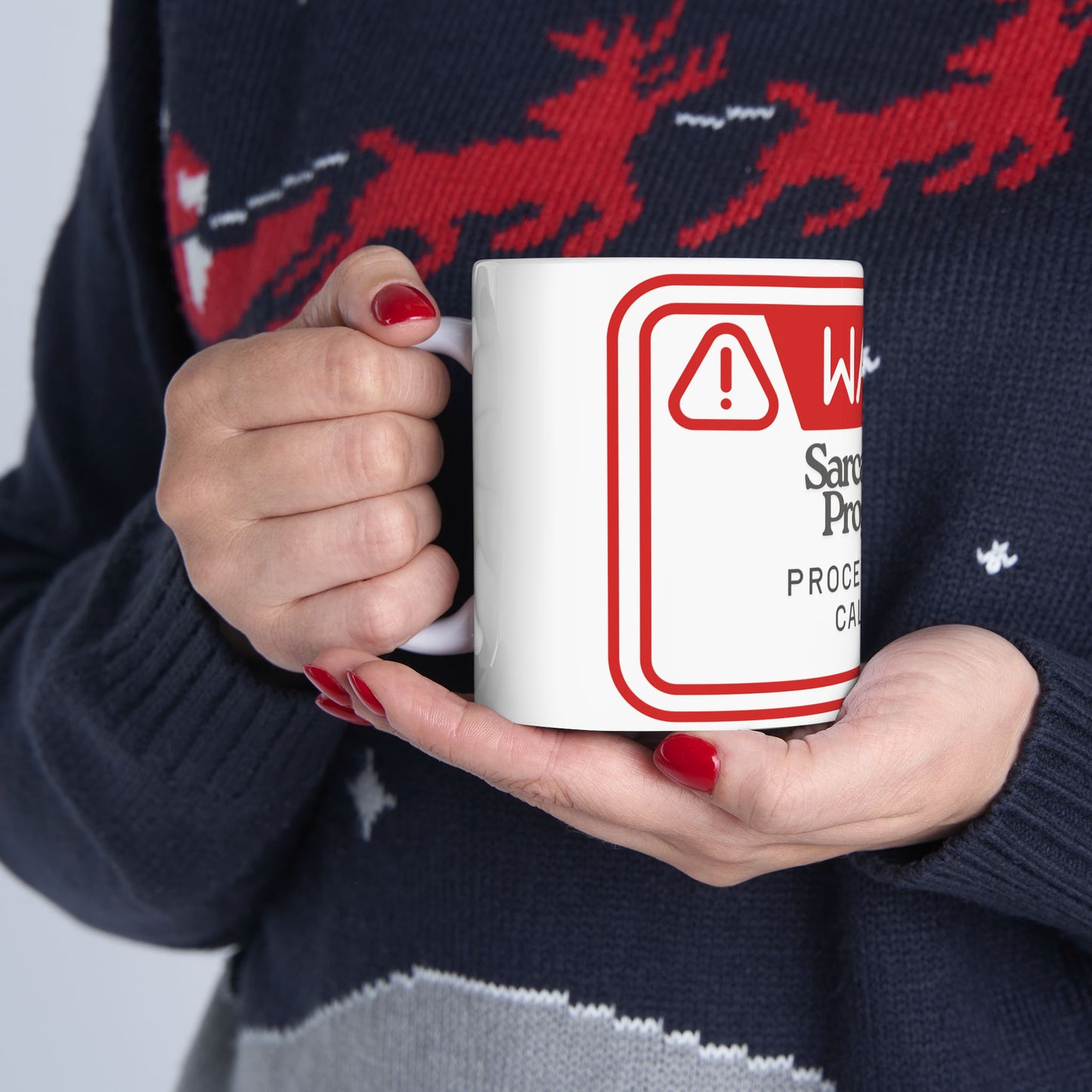 Warning Mug, Funny Coffee Cup, Sarcastic Tea Mug, Sassy Office Gift, Snarky Kitchen Decor, Novelty Cup for Friends