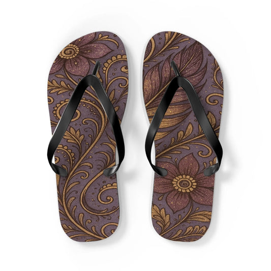 Bohemian Flip Flops | Vibrant Summer Sandals, Beach Footwear, Outdoor Style, Vacation Essentials, Festival Ready Printify