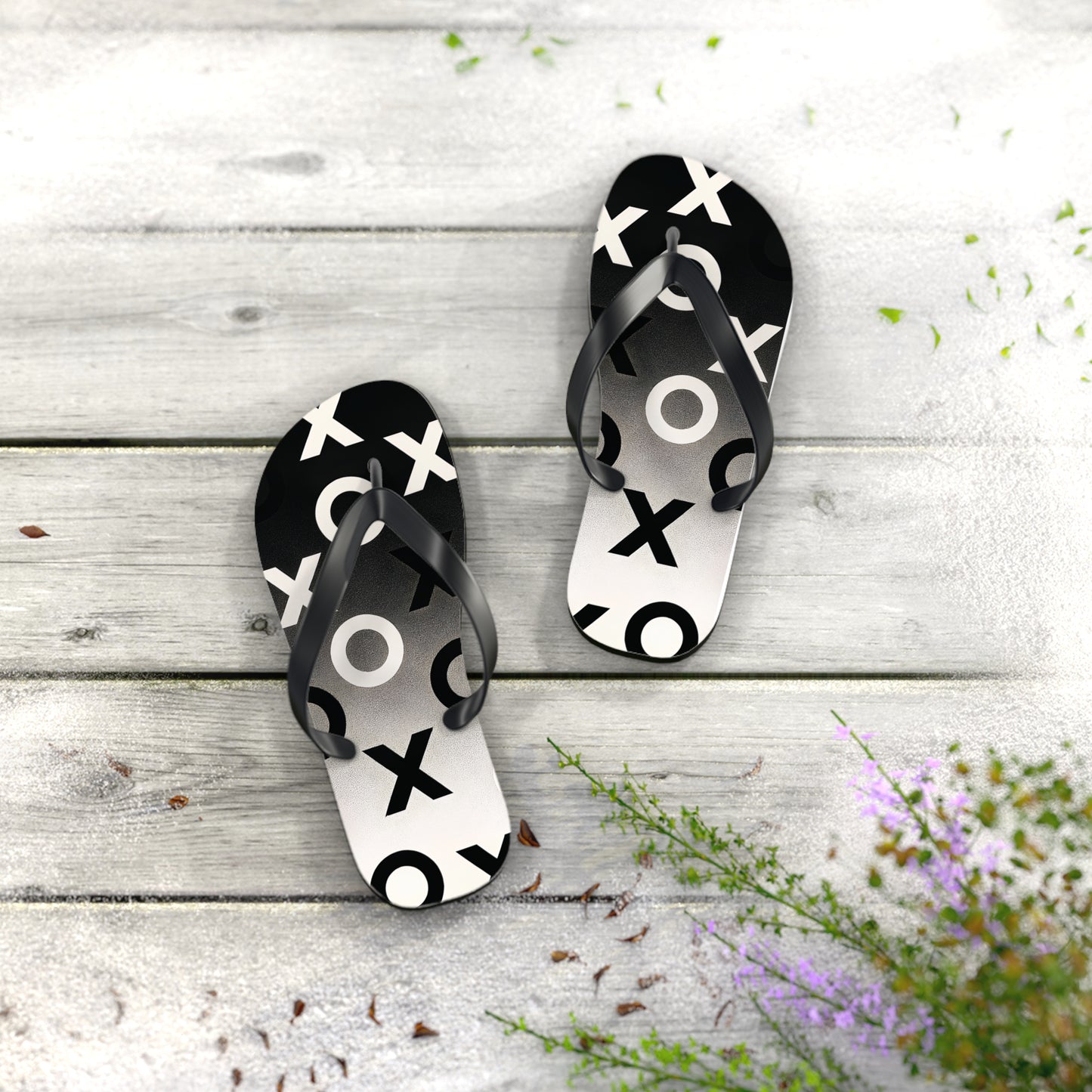 Stylish Flip Flops with Minimalist OX Design, Beach Footwear, Summer Sandals, Casual Summer Vibes, Vacation Essentials