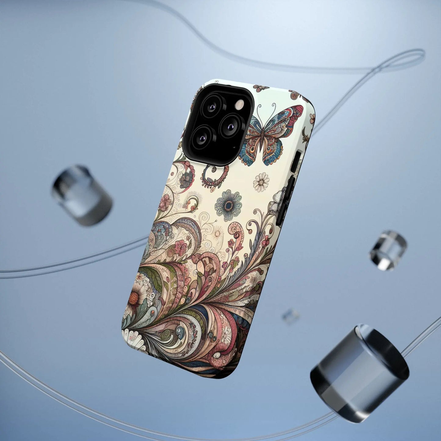 Phone Cases Whimsical Butterflies and Sunflowers Design Printify