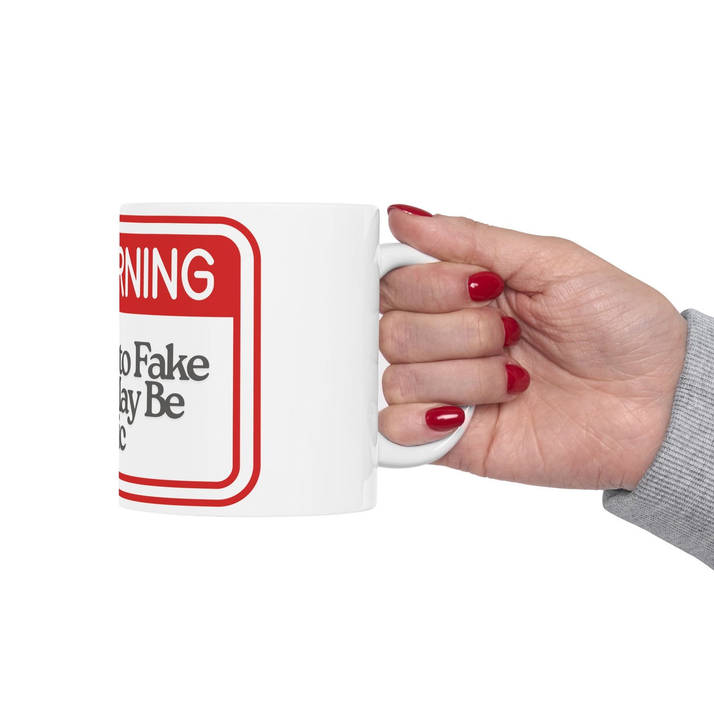 Warning Ceramic Mug - Funny Gift for Coffee Lovers, Warning Mug, Humor Gift, Office Decor, Friendship Gift