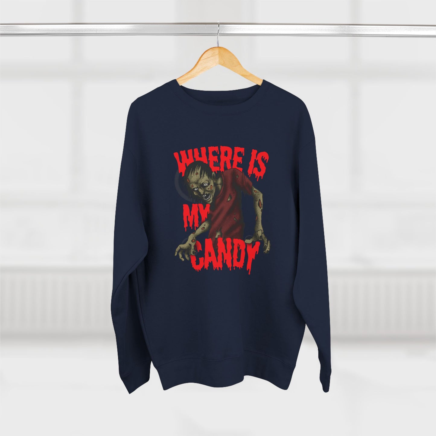 Spooky Halloween Crewneck Sweatshirt with Zombie Design | Unisex Graphic Sweater | Where Is My Candy | Fall Fashion, Halloween Gift, [...]