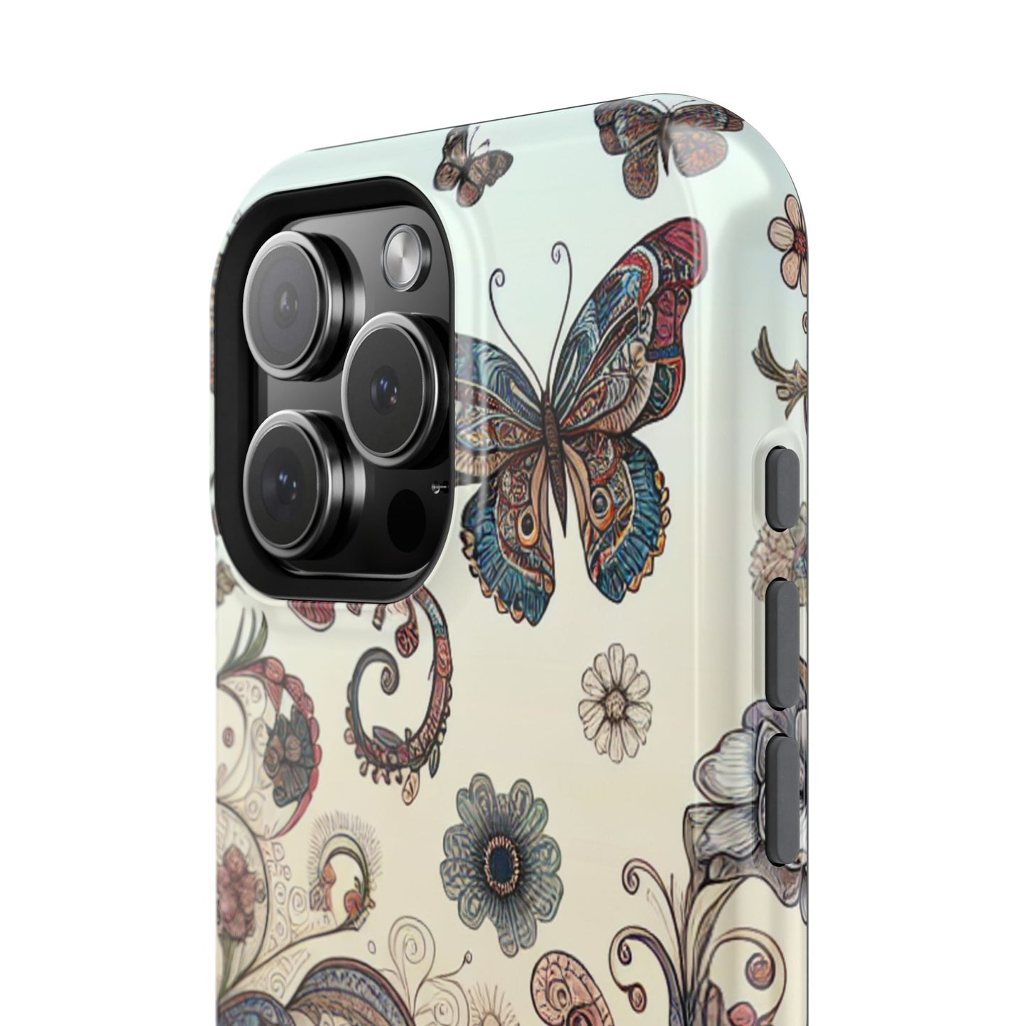 Phone Cases Whimsical Butterflies and Sunflowers Design Printify