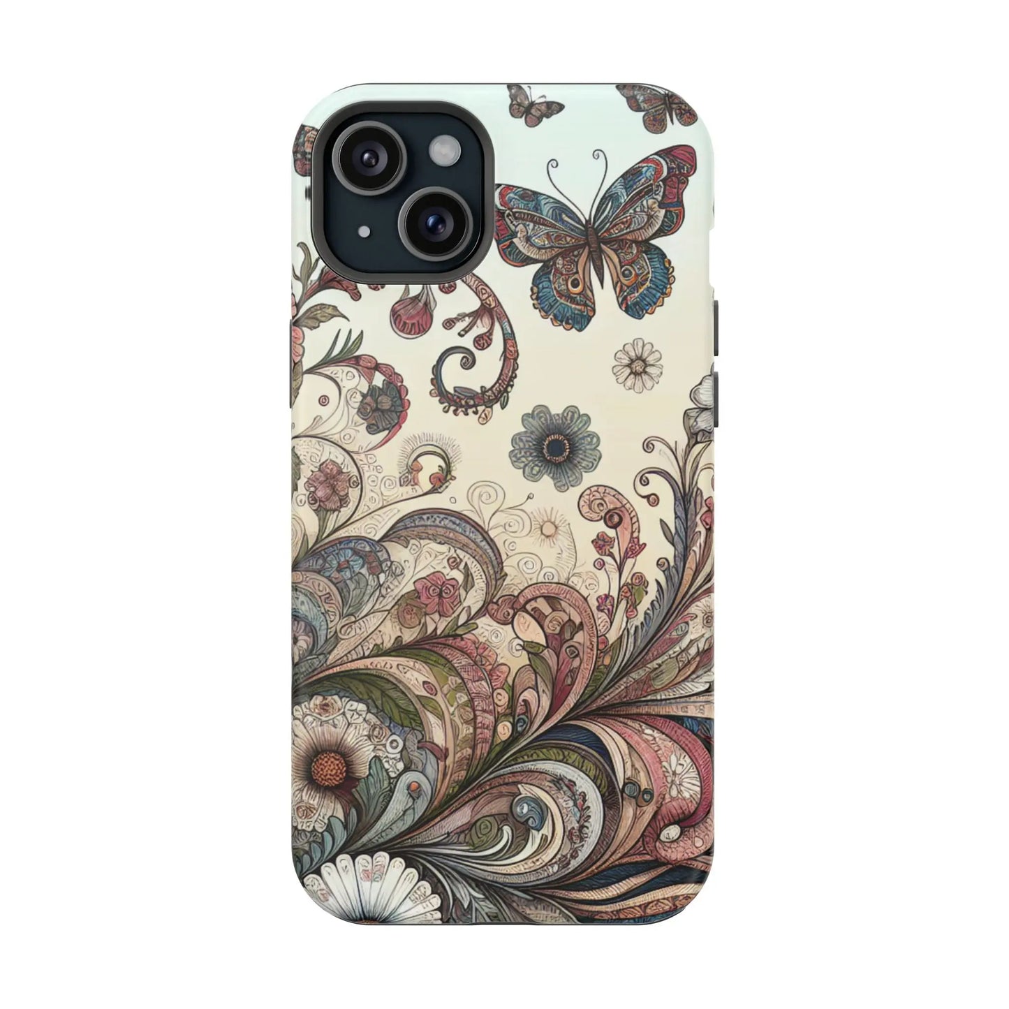 Phone Cases Whimsical Butterflies and Sunflowers Design Printify