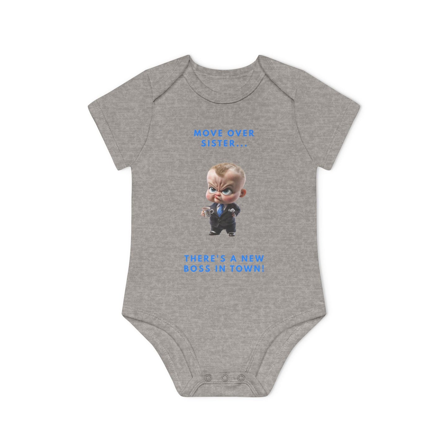 Baby Boss Organic Bodysuit - Adorable Infant Clothing, Funny Baby Gift, Cute Newborn Outfit, Perfect for Baby Showers, Milestone Photos Printify
