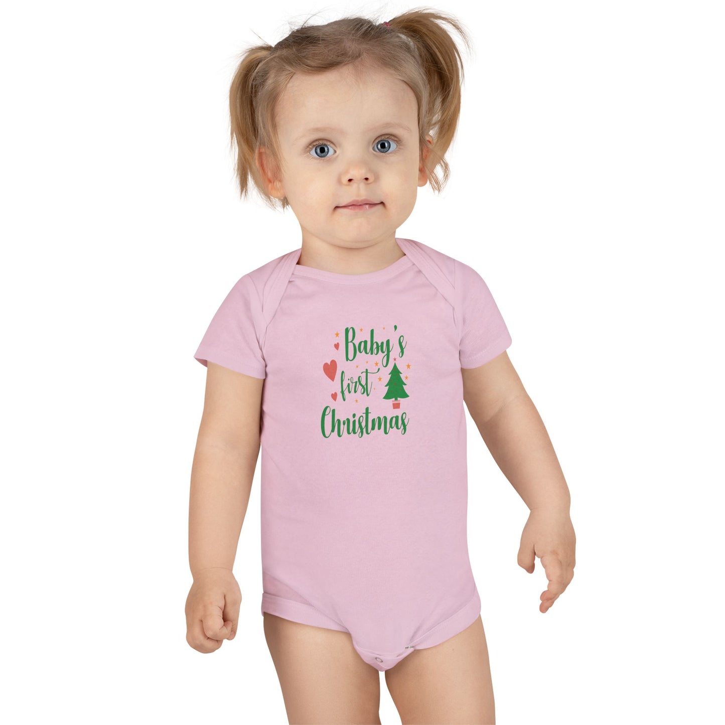 Baby's First Christmas Onesie, Baby Christmas Outfit, Cute Infant Bodysuit, Holiday Gift, Newborn Apparel
