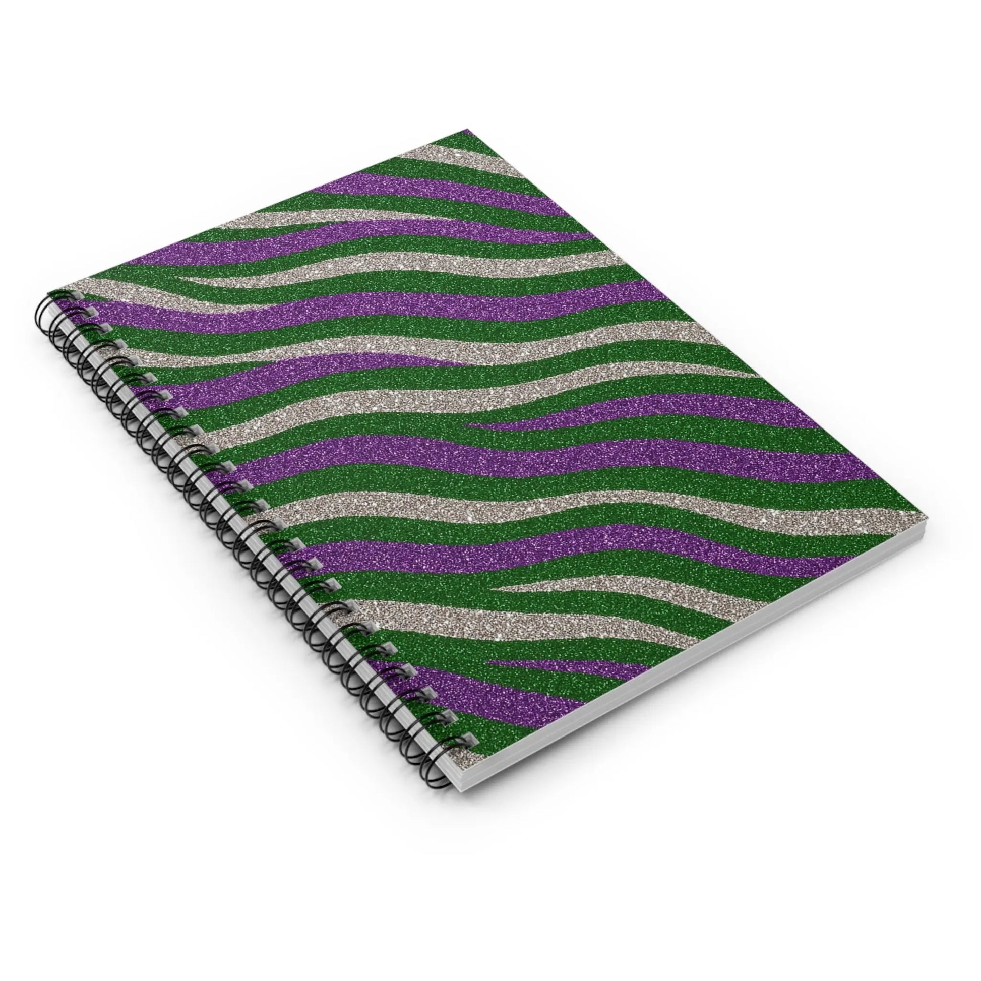 Vibrant Zebra Print Spiral Notebook, Stylish Journal, Gift for Students, School Supplies, Coloring Book, Note-taking, Office Decor Printify