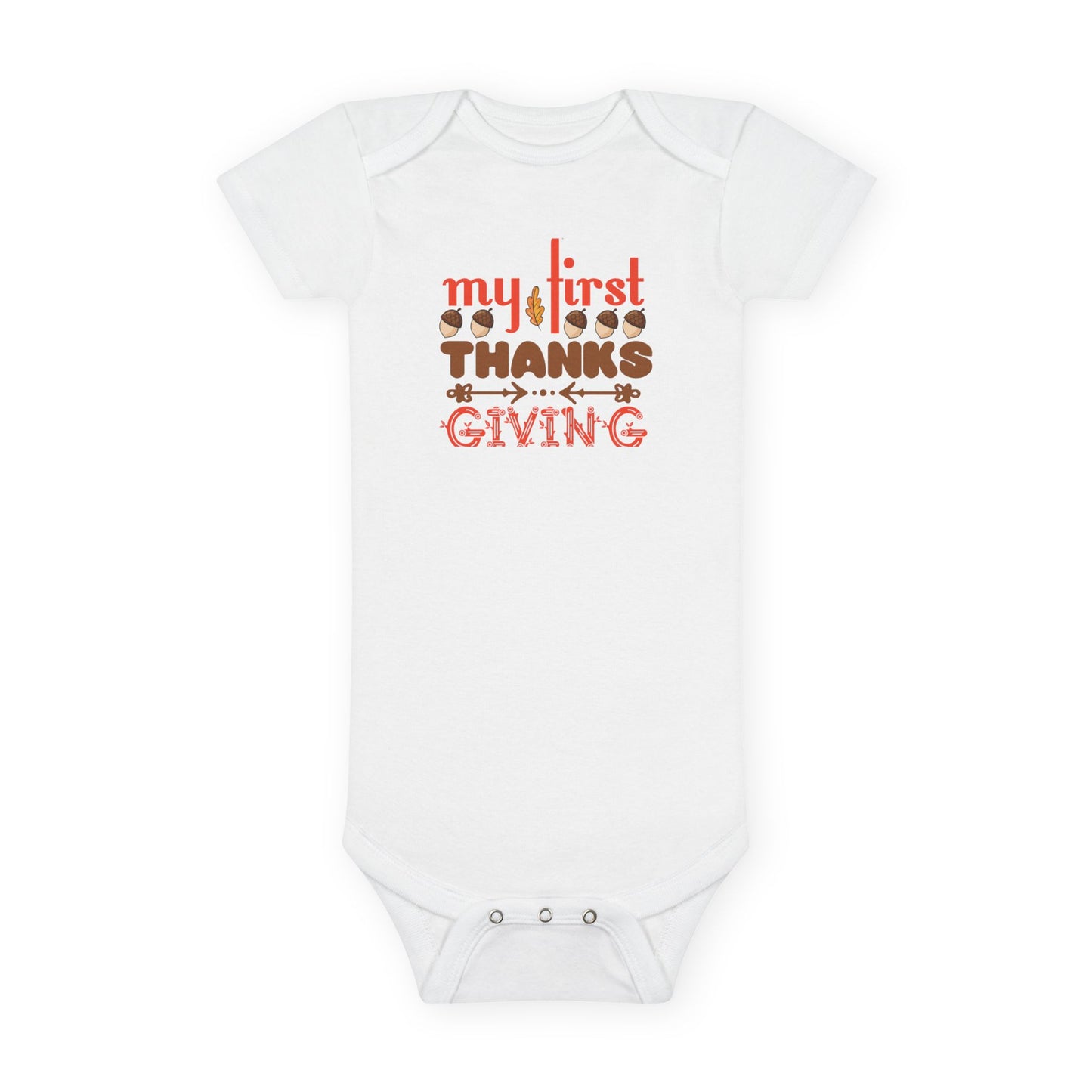 Thanksgiving Baby Onesie, My First Thanksgiving Gift, Cute Baby Outfit, Holiday Baby Clothes, Newborn Thanksgiving Apparel