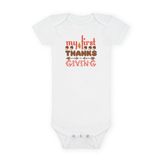Thanksgiving Baby Onesie, My First Thanksgiving Gift, Cute Baby Outfit, Holiday Baby Clothes, Newborn Thanksgiving Apparel
