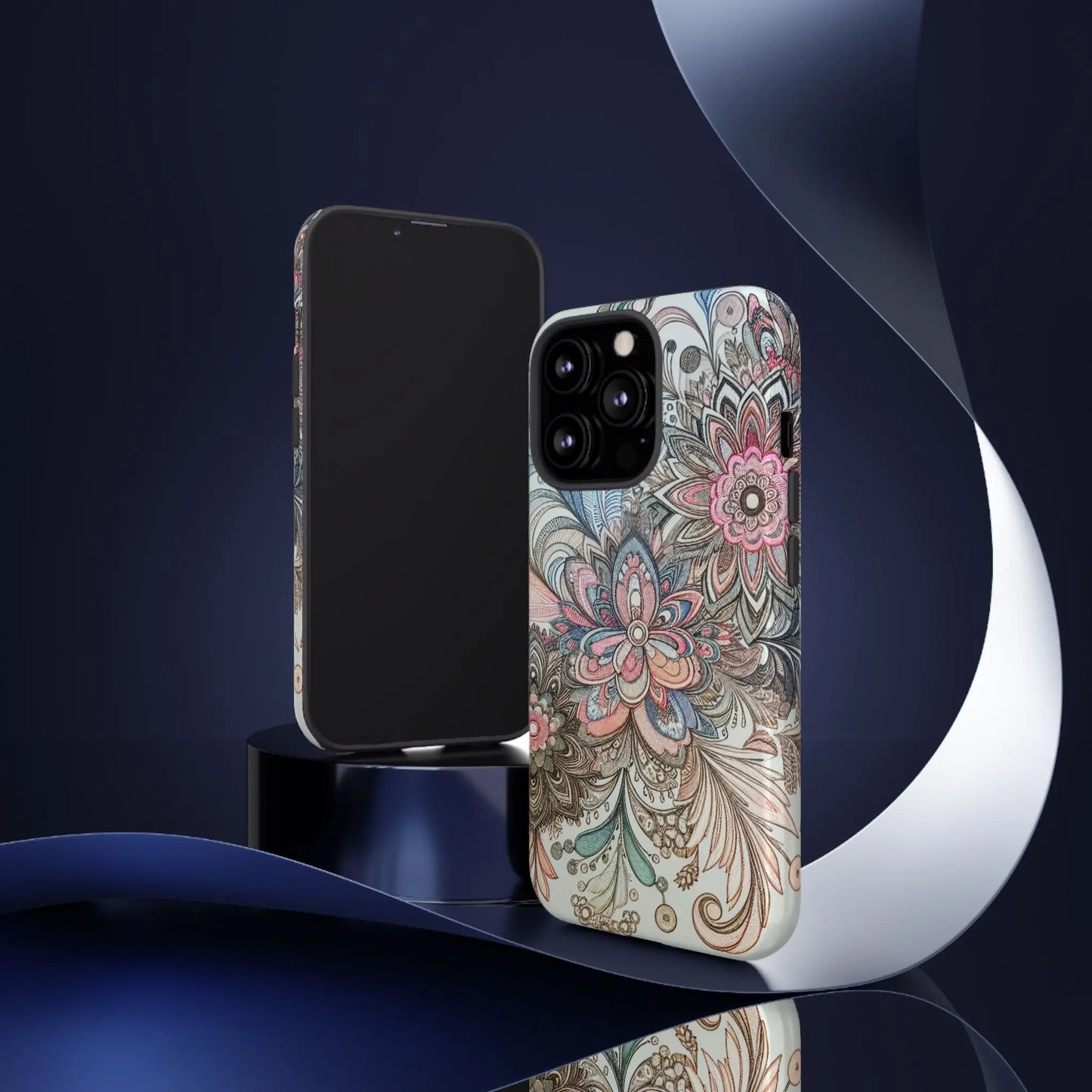 Floral Phone Case, Tough Cases, Protective mobile cover for flower lovers, Gift for her, Stylish phone accessory, Unique floral [...] Printify