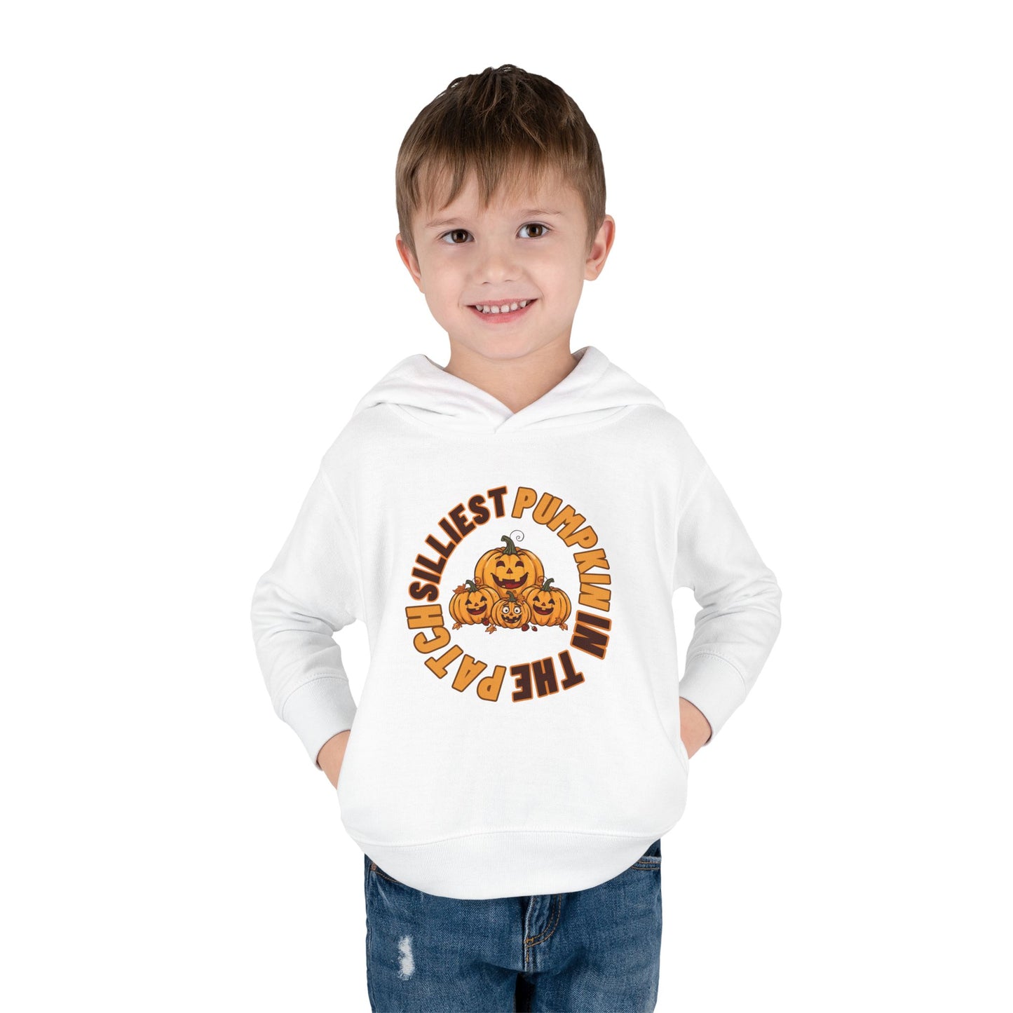 Silliest Pumpkin in the Patch Toddler Hoodie | Funny Fall Halloween Pullover Sweatshirt