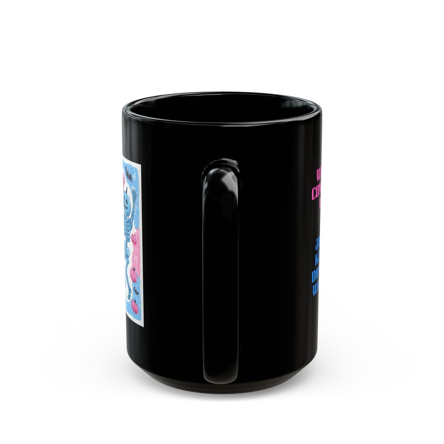 Halloween Mugs - Dancing Colorful Skeletons Halloween Pumpkin Heads | Unique Everyday Designz Home, Gifts & Apparel A Lid for Every Pot ~Everyday Designz~