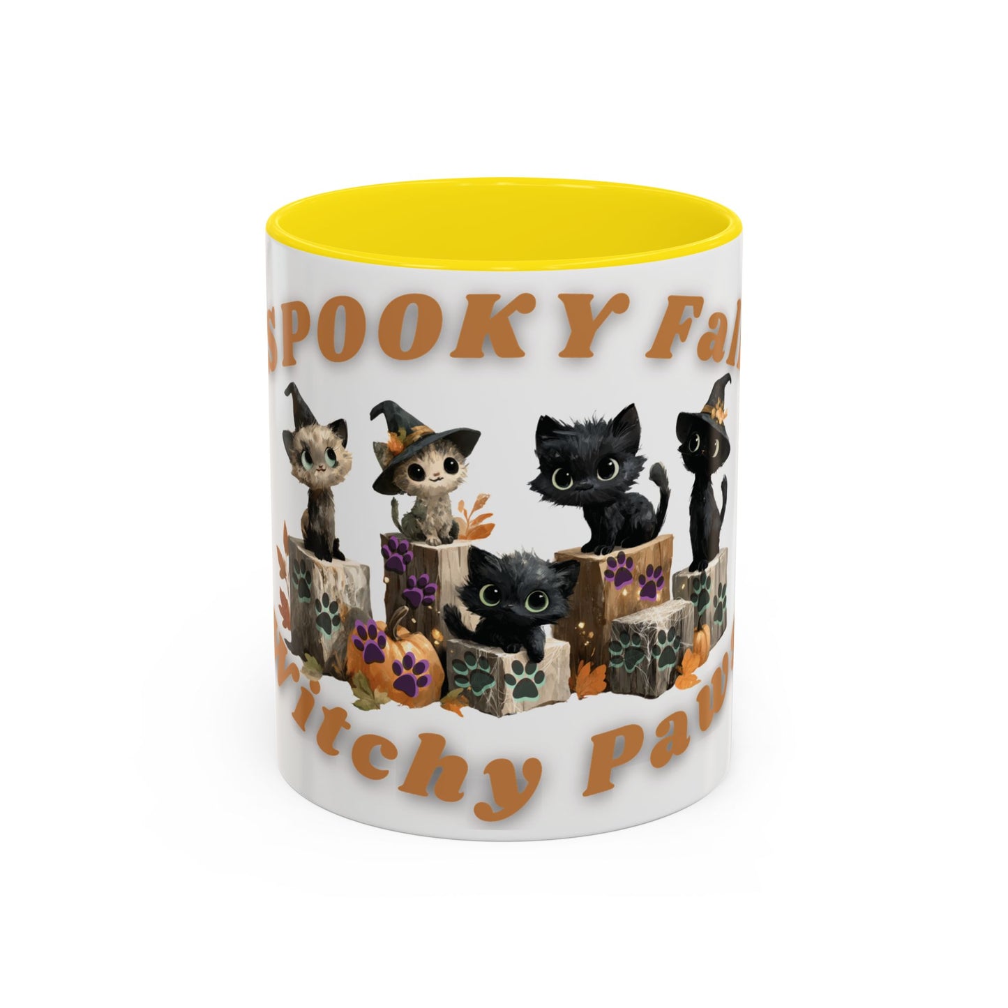 Spooky Black Cat Coffee Mug, Halloween Mug, Fall Decor, Cat Lover Gift, Witchy Paws, Seasonal Mugs