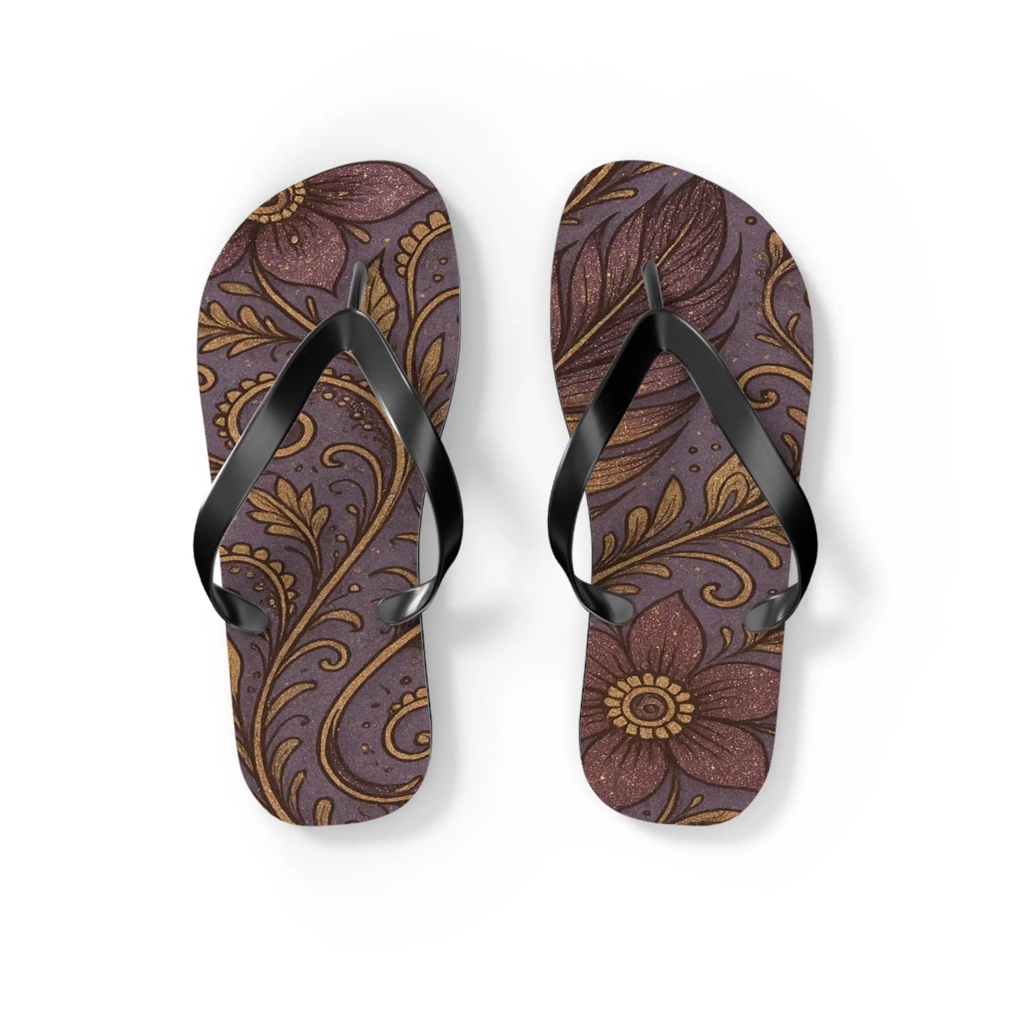 Bohemian Flip Flops | Vibrant Summer Sandals, Beach Footwear, Outdoor Style, Vacation Essentials, Festival Ready Printify