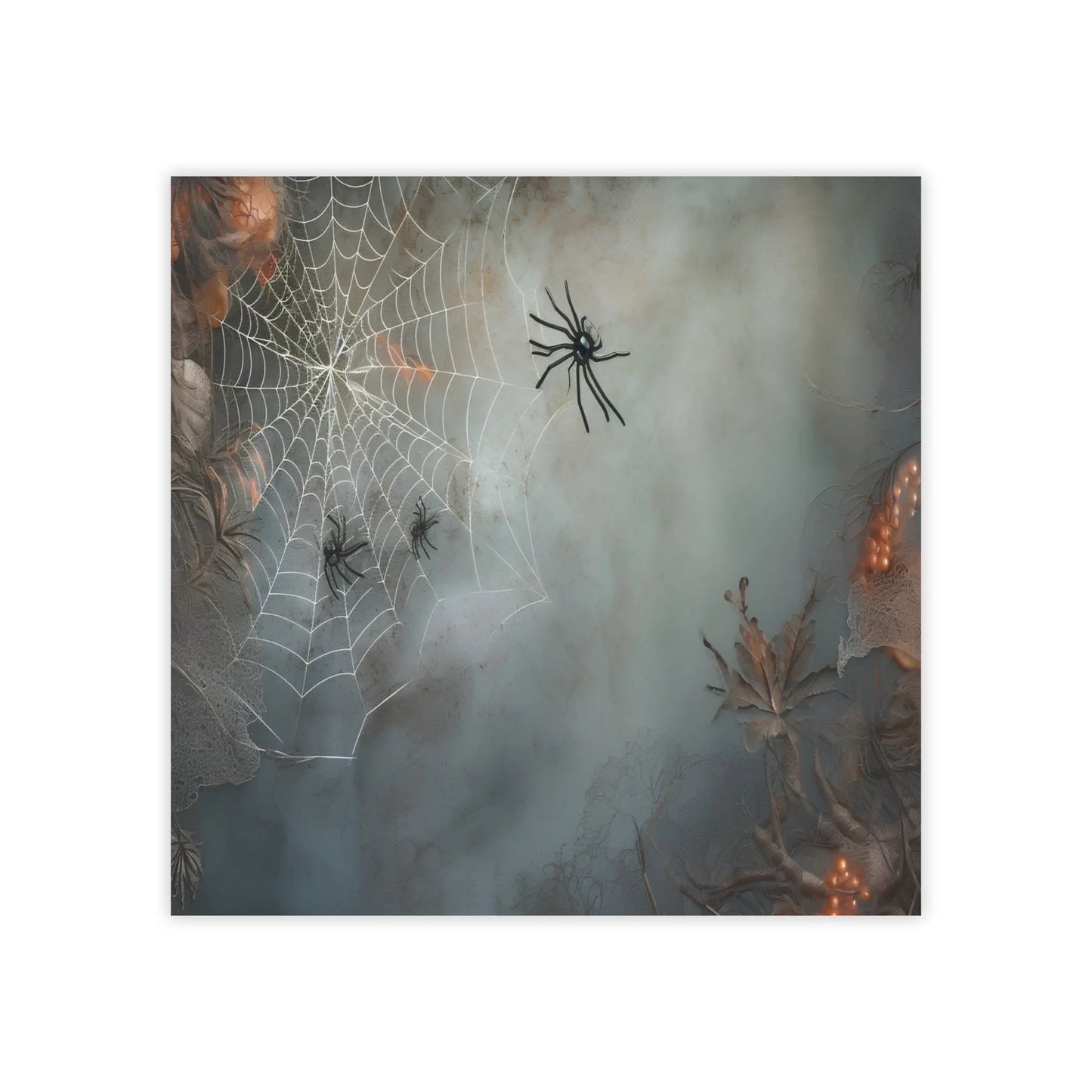 Note Pads - Spooky Spider and Web Design Halloween Stationery Printify