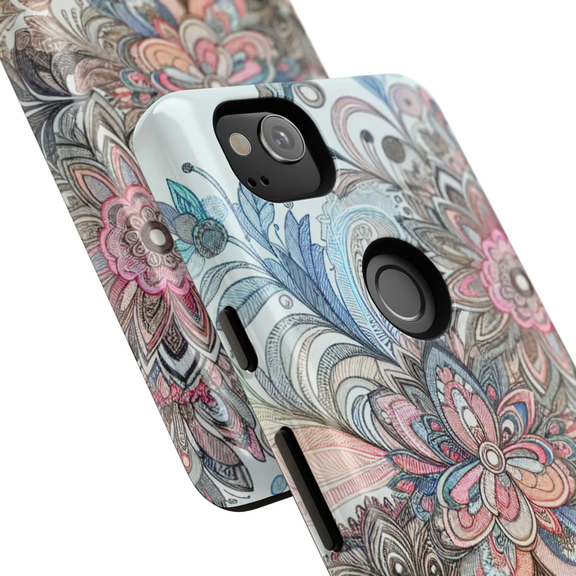 Floral Phone Case, Tough Cases, Protective mobile cover for flower lovers, Gift for her, Stylish phone accessory, Unique floral [...] Printify
