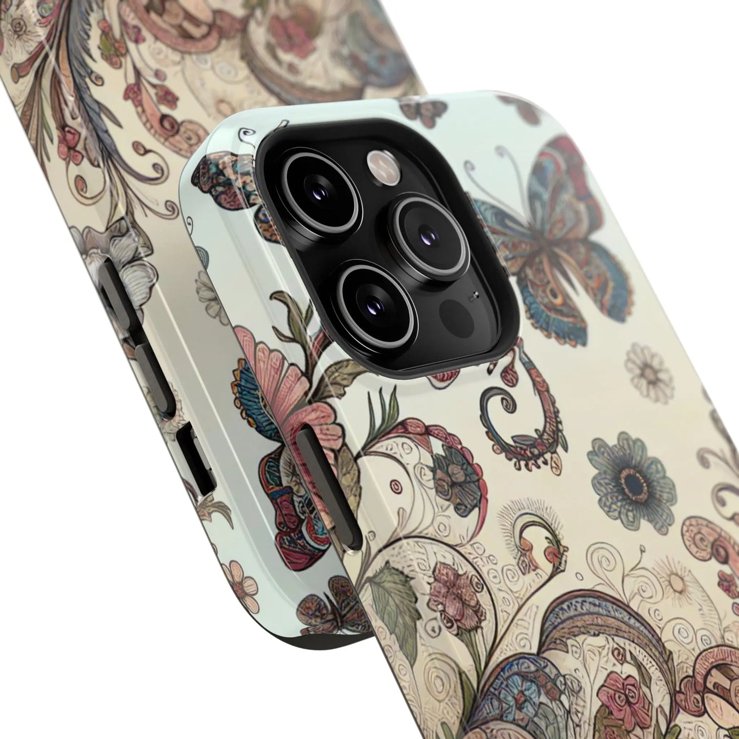 Phone Cases Whimsical Butterflies and Sunflowers Design Printify