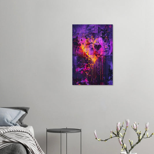 Bold Colors Street Art Style Canvas Print – Twisting Hearts Design | Unique Everyday Designz Home, Gifts & Apparel A Lid for Every Pot ~Everyday Designz~