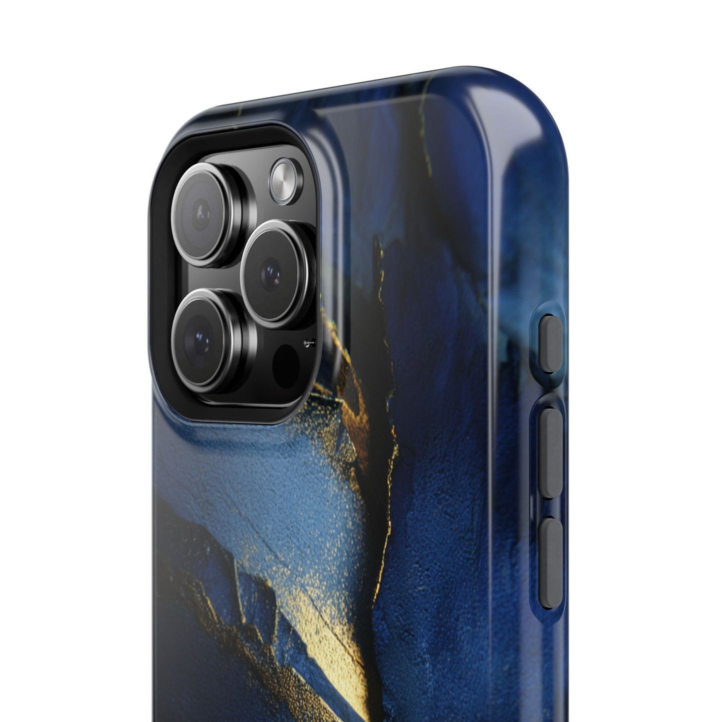 Phone Case - Blue and Gold 8k HD Design - Magnetic Tough Cases Printify