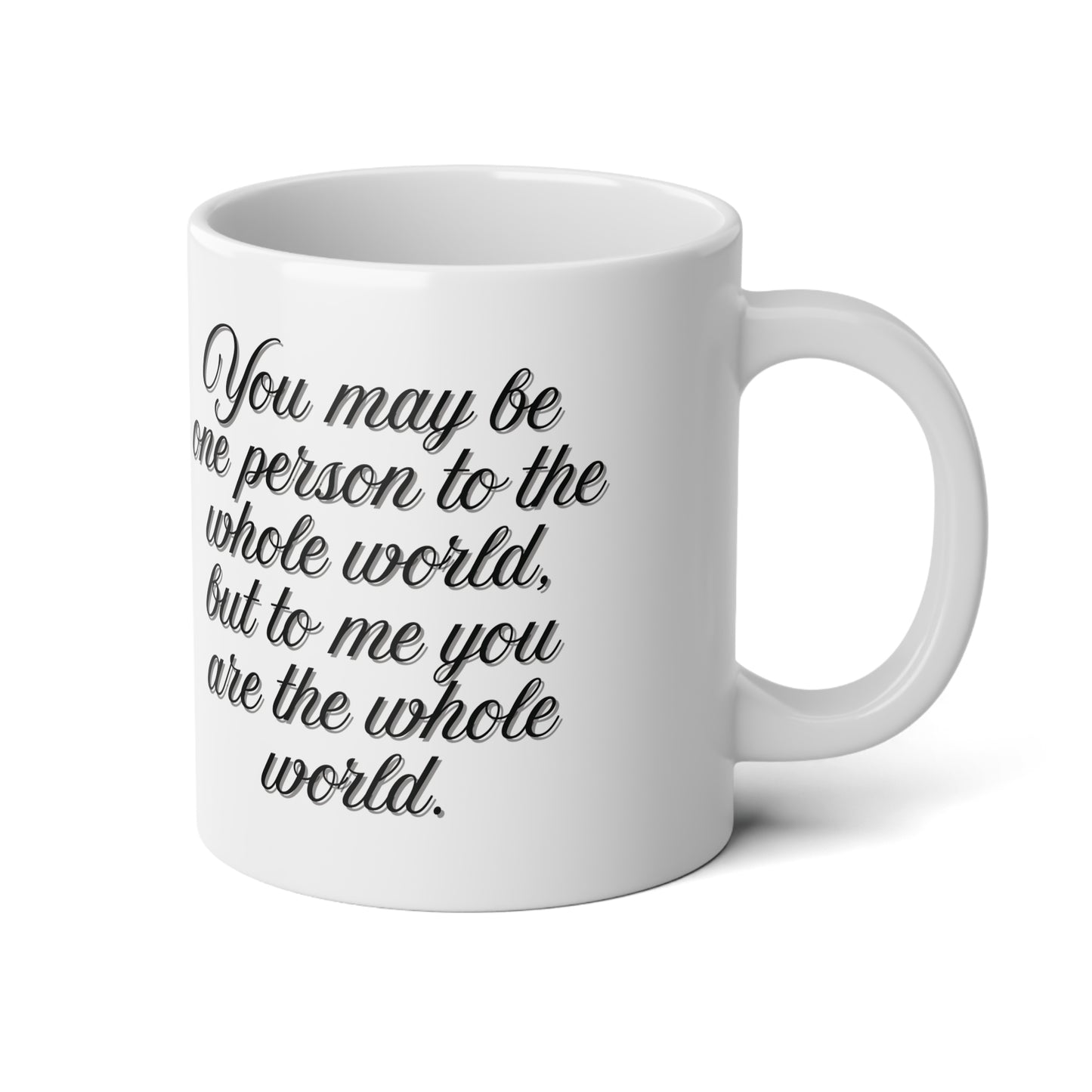 Personalized Photo Heart Mug Custom Quote Name Jumbo Coffee Cup Wedding Anniversary Gift First Mothers Day Keepsake 20oz