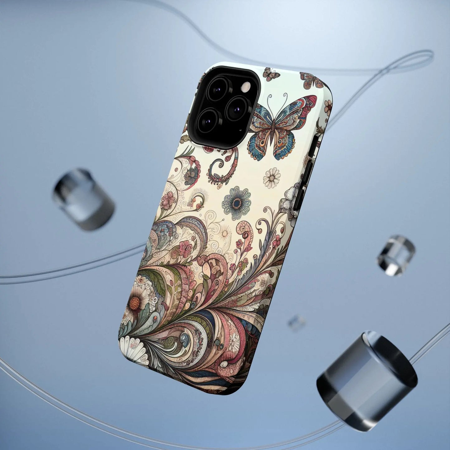 Phone Cases Whimsical Butterflies and Sunflowers Design Printify