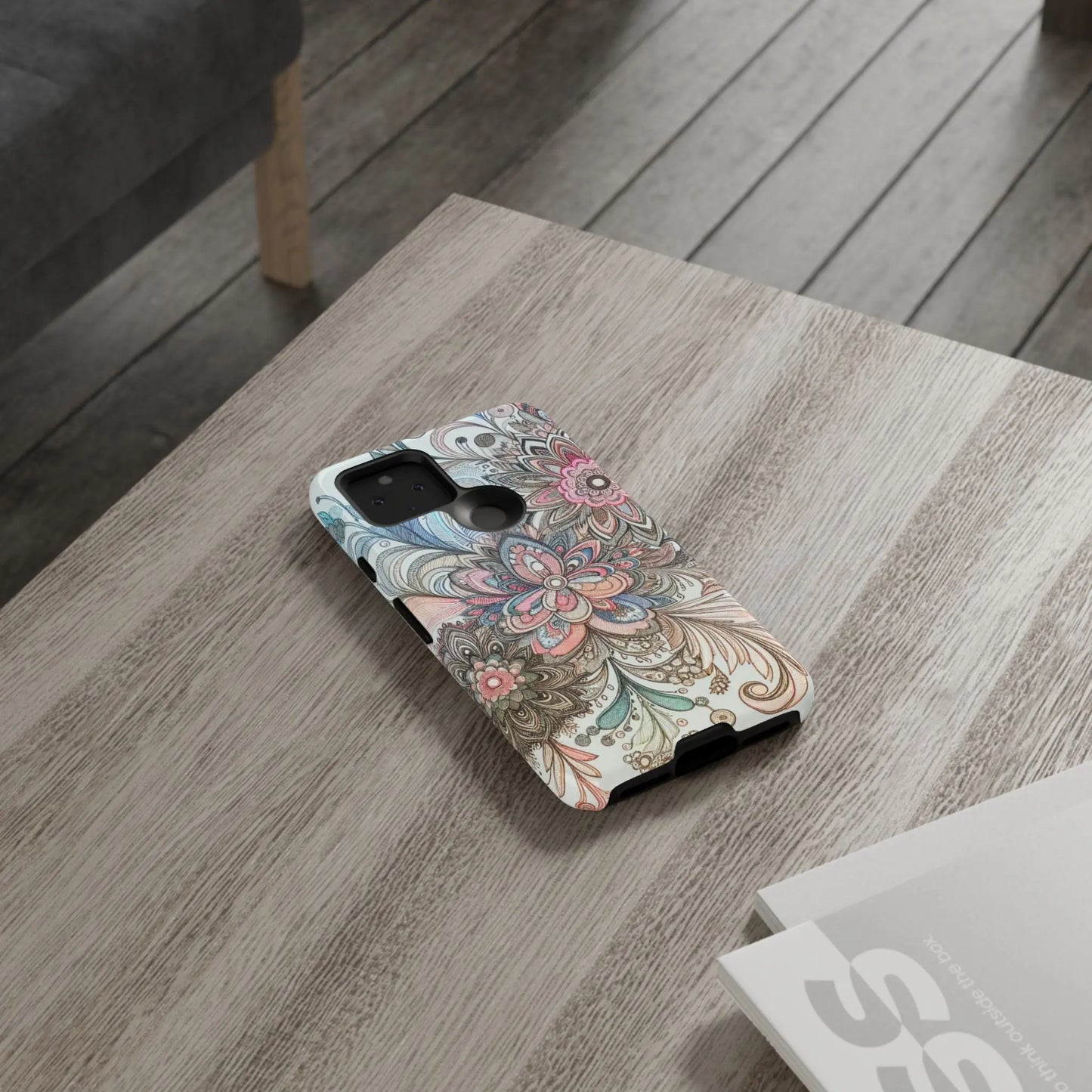 Floral Phone Case, Tough Cases, Protective mobile cover for flower lovers, Gift for her, Stylish phone accessory, Unique floral [...] Printify