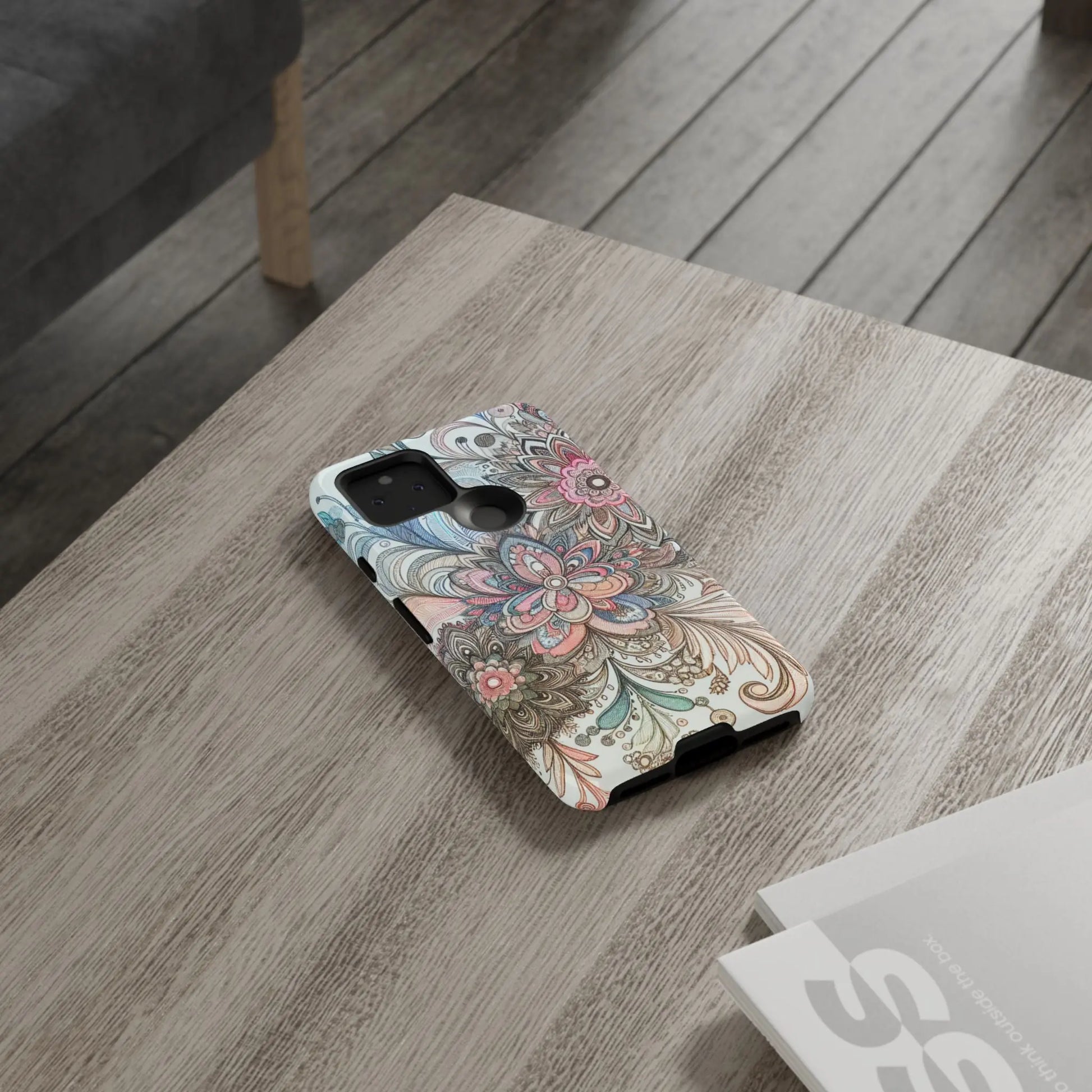 Floral Phone Case, Tough Cases, Protective mobile cover for flower lovers, Gift for her, Stylish phone accessory, Unique floral [...] Printify