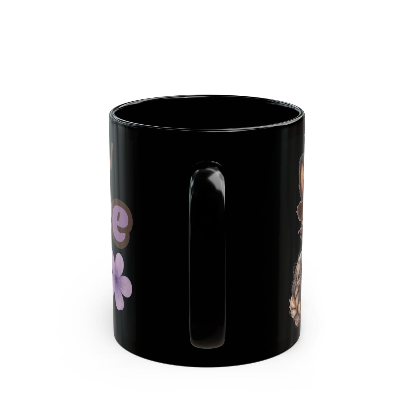 Cowgirl Pony Coffee Mug Yee Haw Coffee Black Glossy Cup 11oz and 15oz