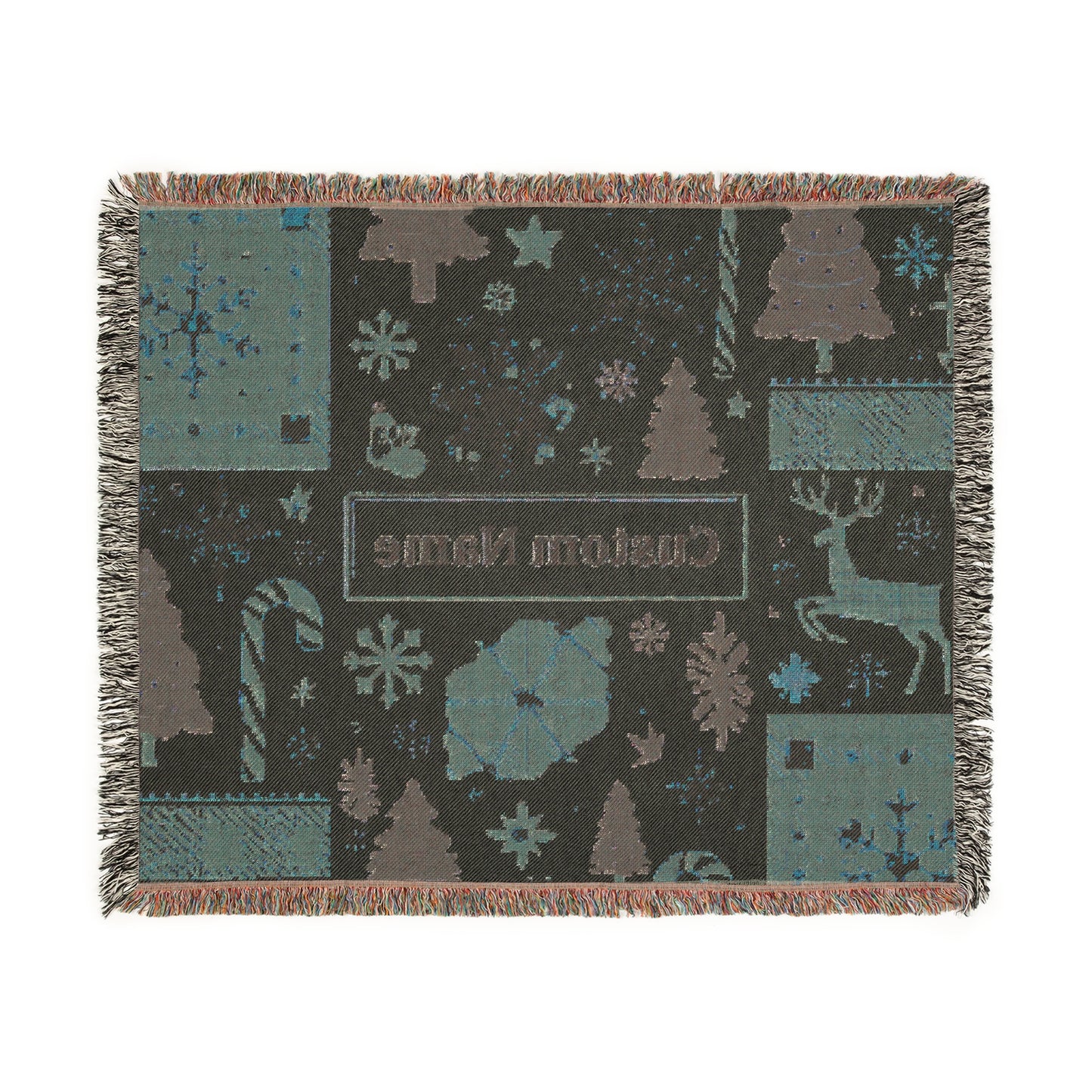 Custom Woven Blanket, Cozy Home Decor, Personalized Throw, Holiday Gift, Warm and Stylish