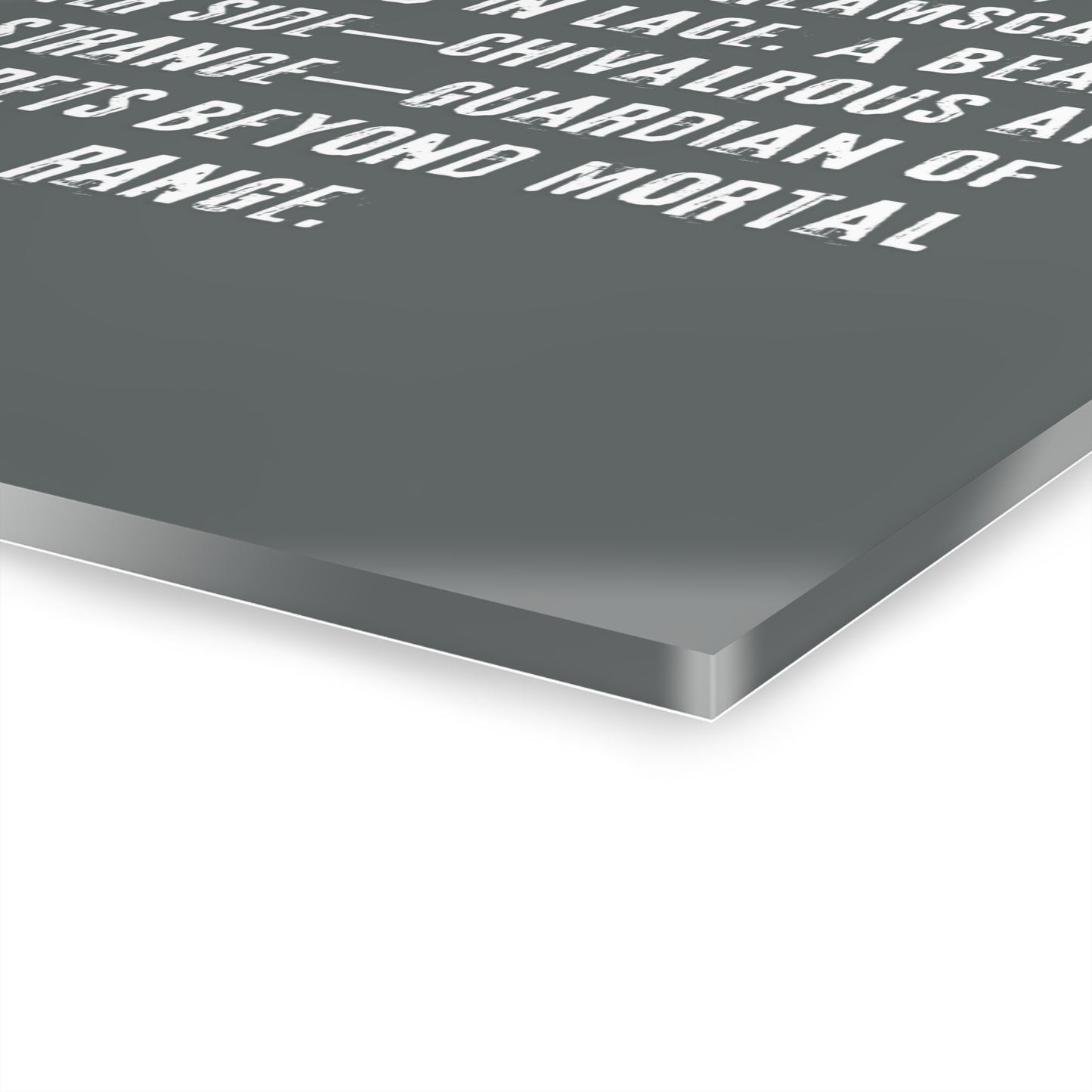 Acrylic Prints - Whimsical Girl and Bear French Cleat Hanging Frame with Enchanting Poem on the Horizontal Frames only.