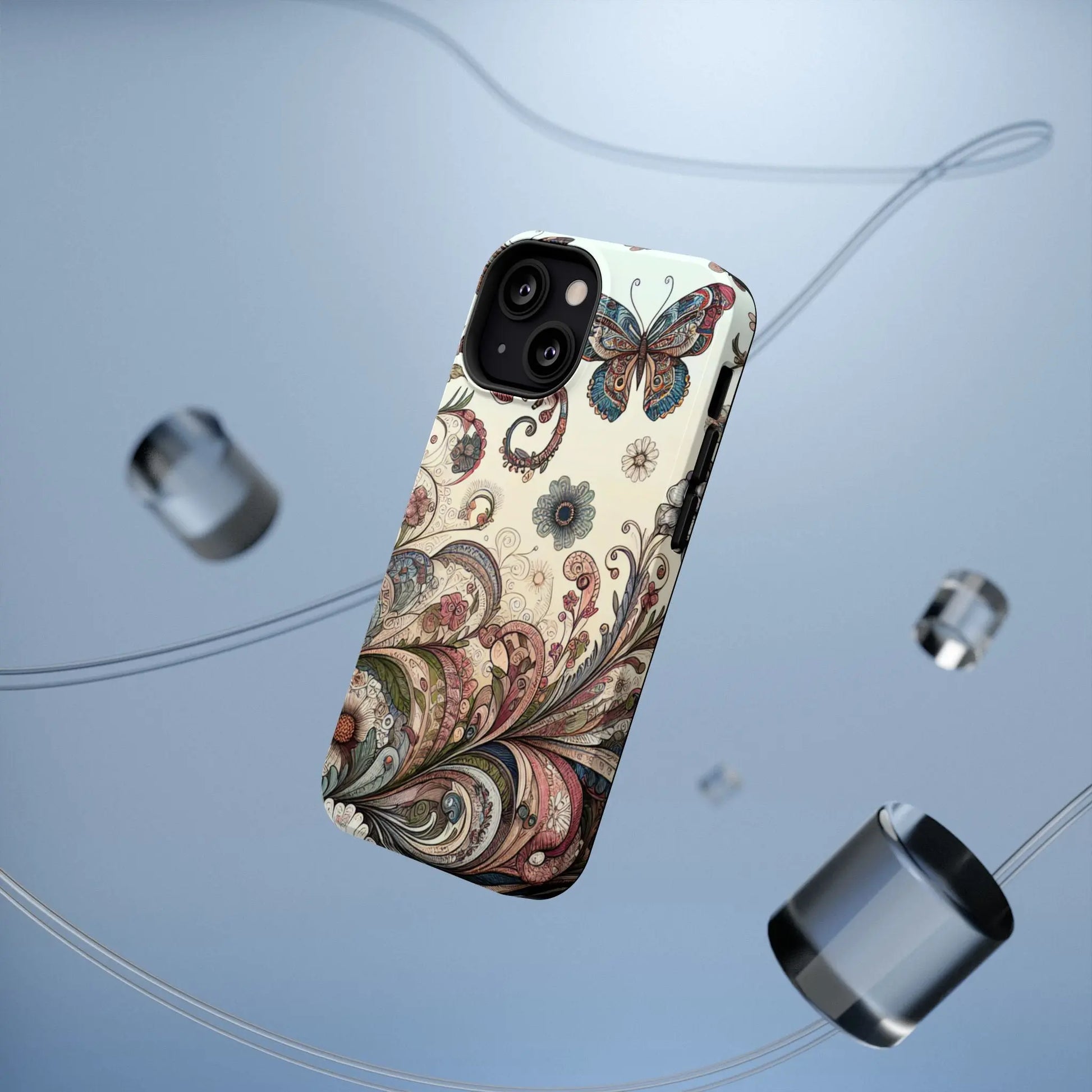 Phone Cases Whimsical Butterflies and Sunflowers Design Printify