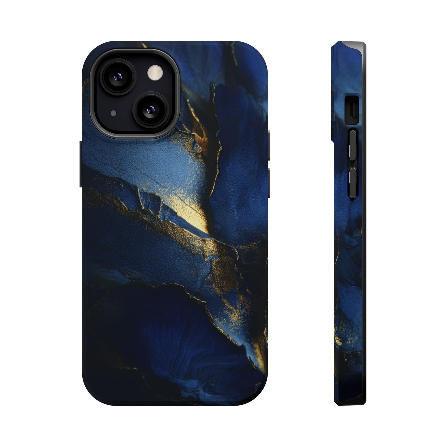 Phone Case - Blue and Gold 8k HD Design - Magnetic Tough Cases Printify