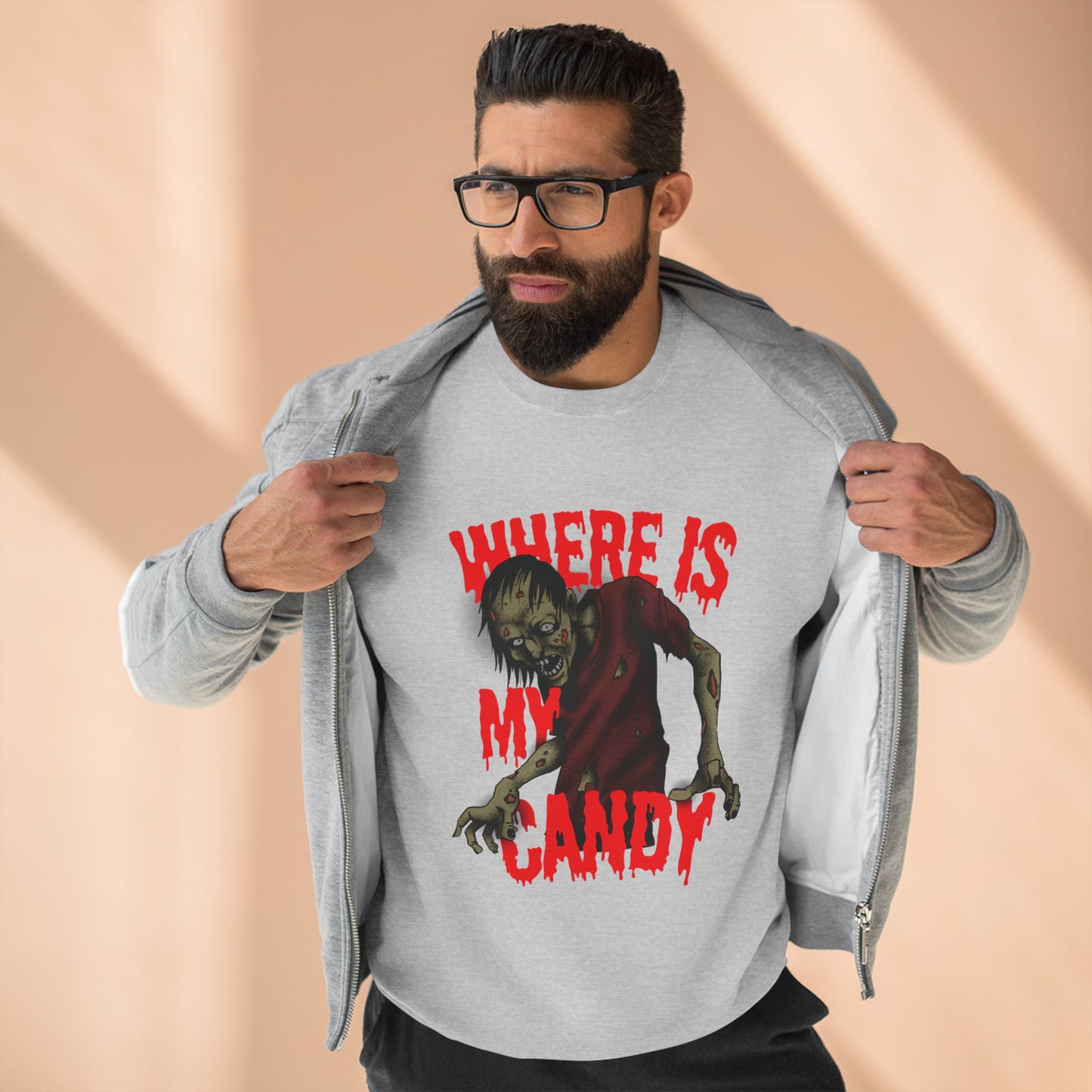 Spooky Halloween Crewneck Sweatshirt with Zombie Design | Unisex Graphic Sweater | Where Is My Candy | Fall Fashion, Halloween Gift, [...]