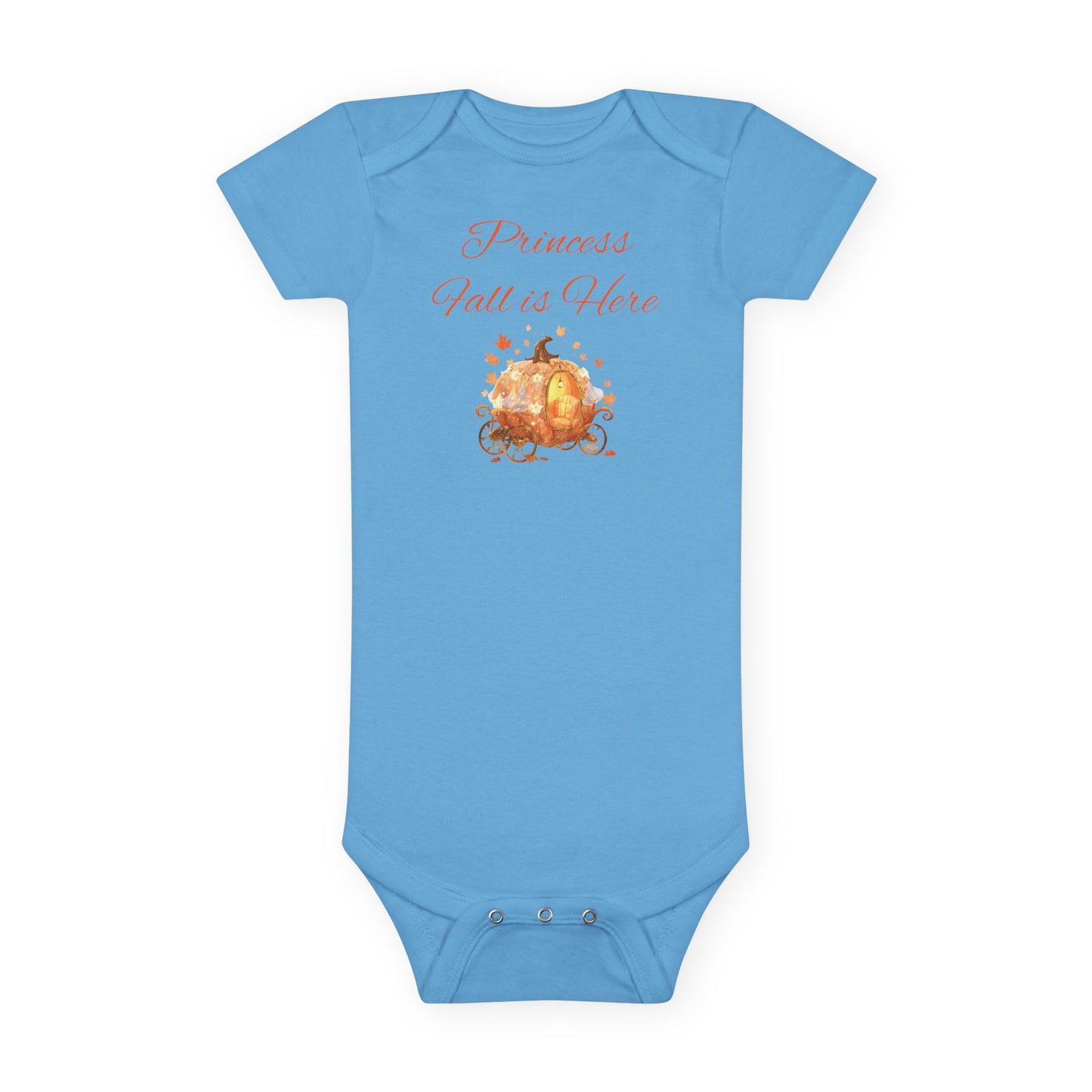 Baby Onesie, Princess Fall is Here - Personalizable Infant Bodysuit, Fall Pumpkin Carriage, Halloween Outfit, Baby Shower Gift, Custom Baby
