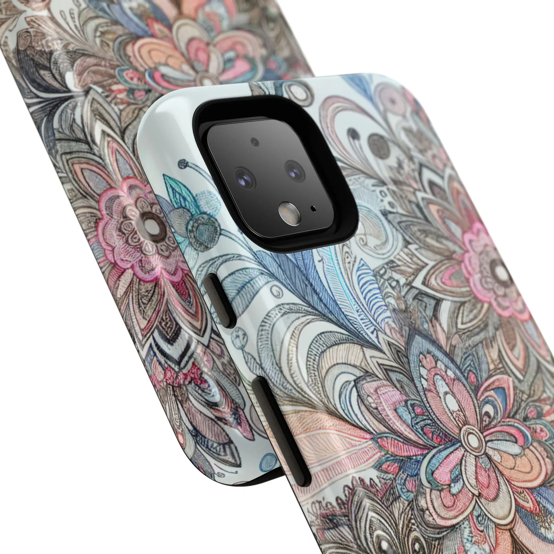 Floral Phone Case, Tough Cases, Protective mobile cover for flower lovers, Gift for her, Stylish phone accessory, Unique floral [...] Printify