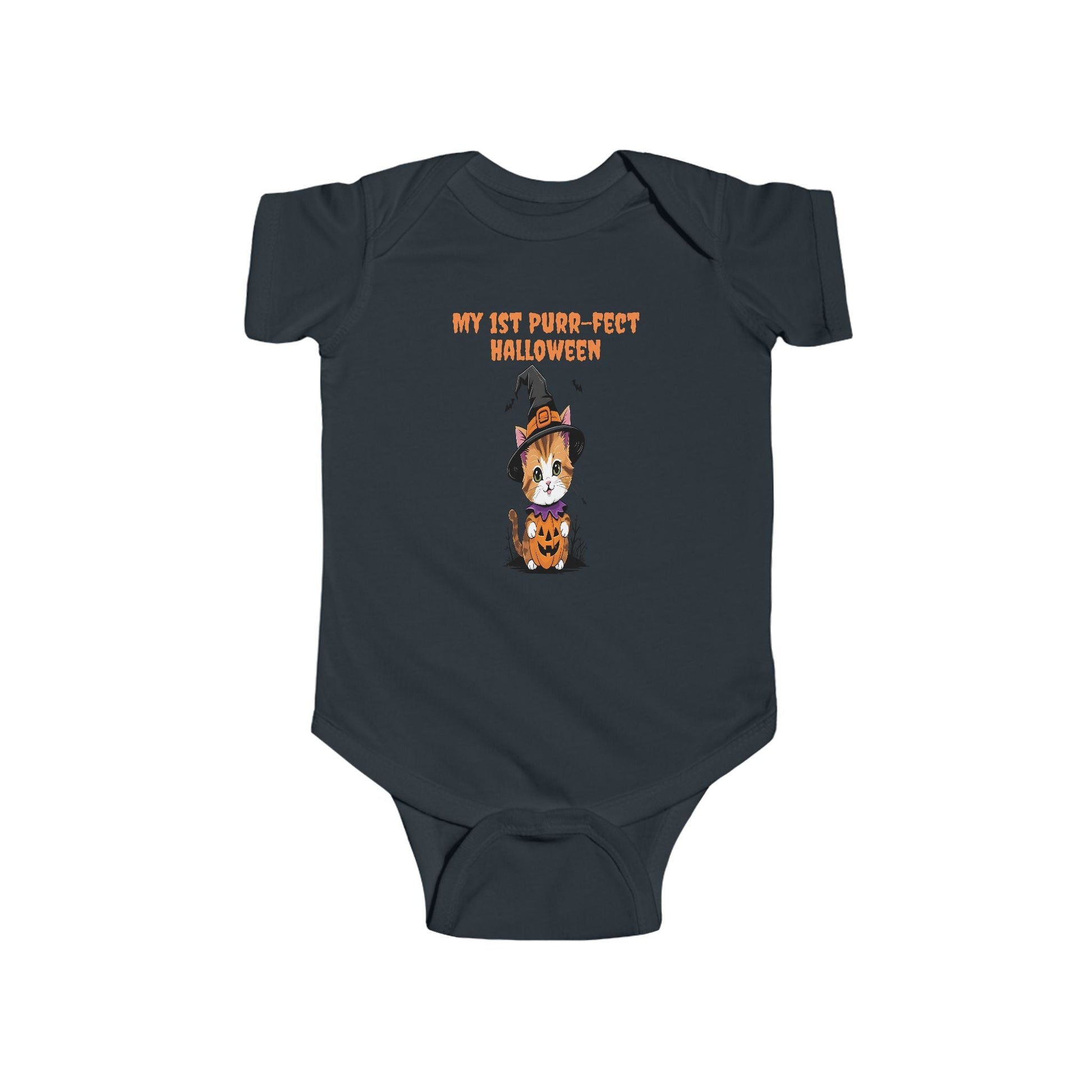 My 1st Purr-fect Halloween Bodysuit | Baby Halloween Outfit, Newborn Costume, Cute Infant Apparel, Halloween Gift, Baby Shower Gift Printify