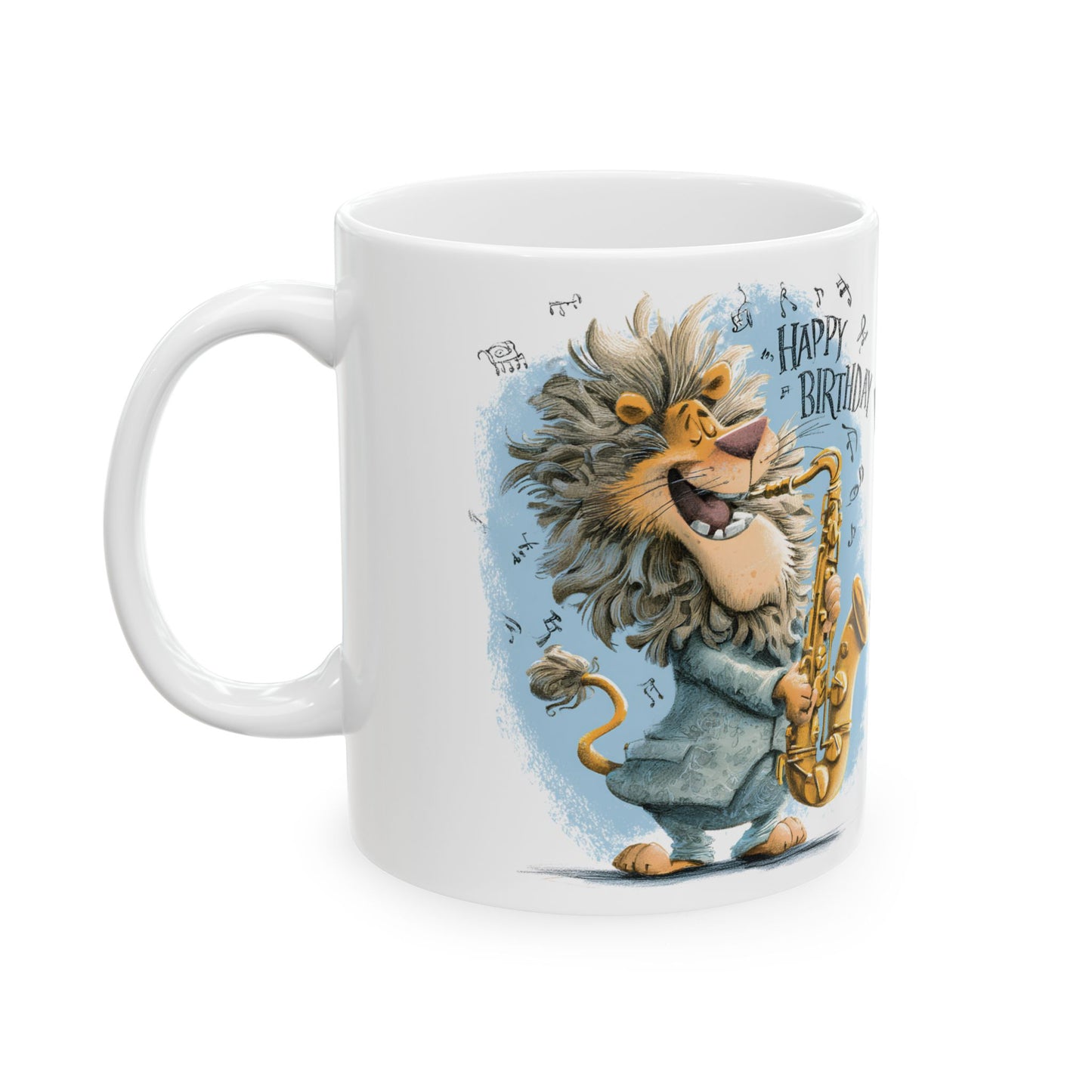 Customizable Birthday Lion Mug