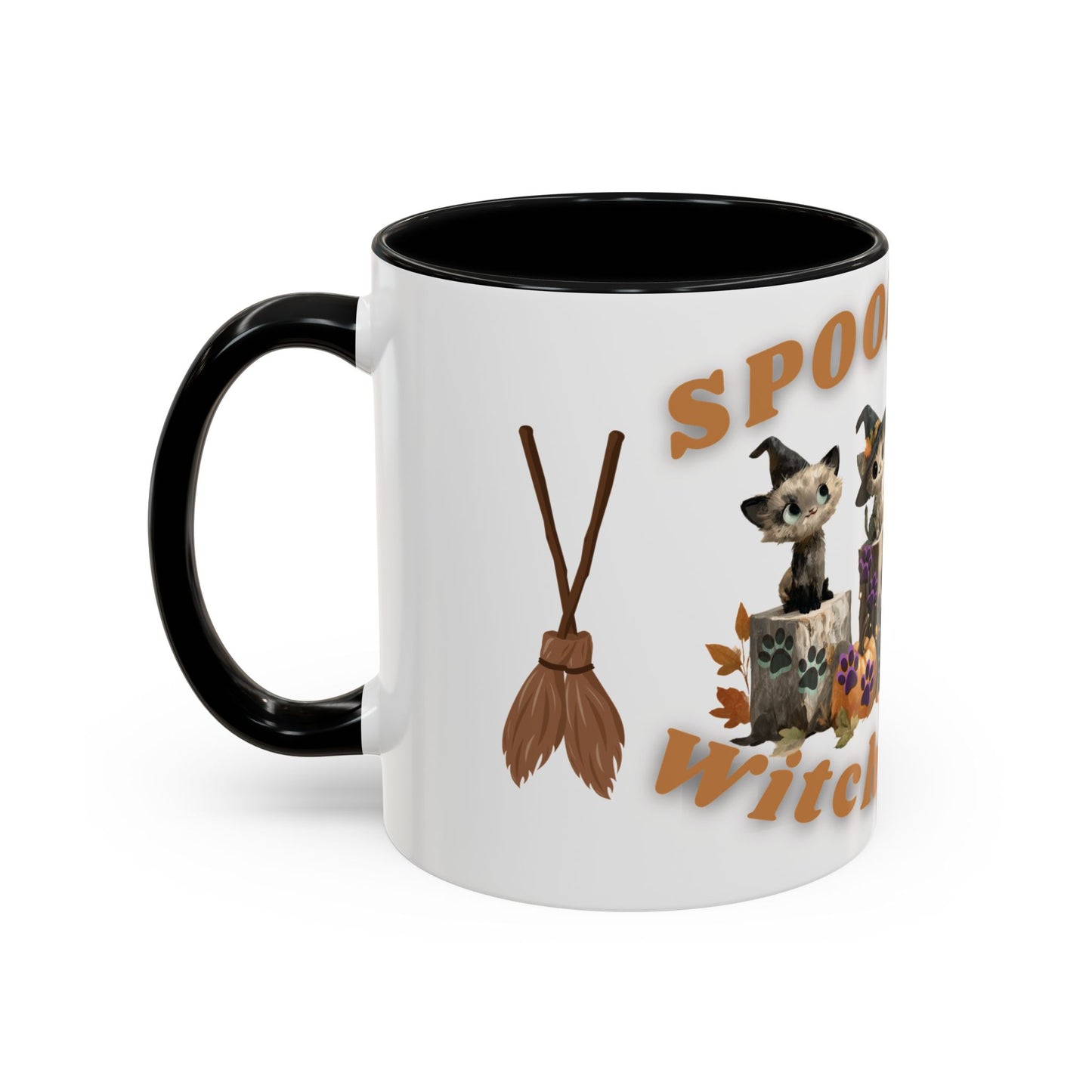 Spooky Black Cat Coffee Mug, Halloween Mug, Fall Decor, Cat Lover Gift, Witchy Paws, Seasonal Mugs