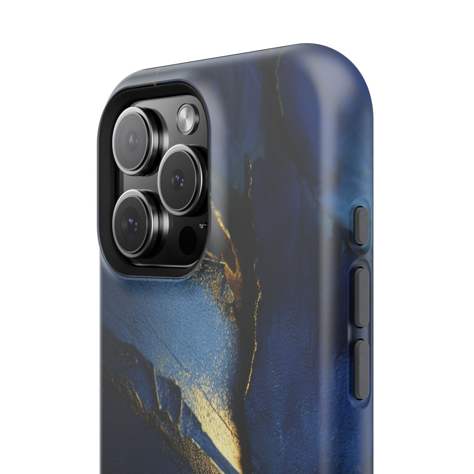 Phone Case - Blue and Gold 8k HD Design - Magnetic Tough Cases Printify